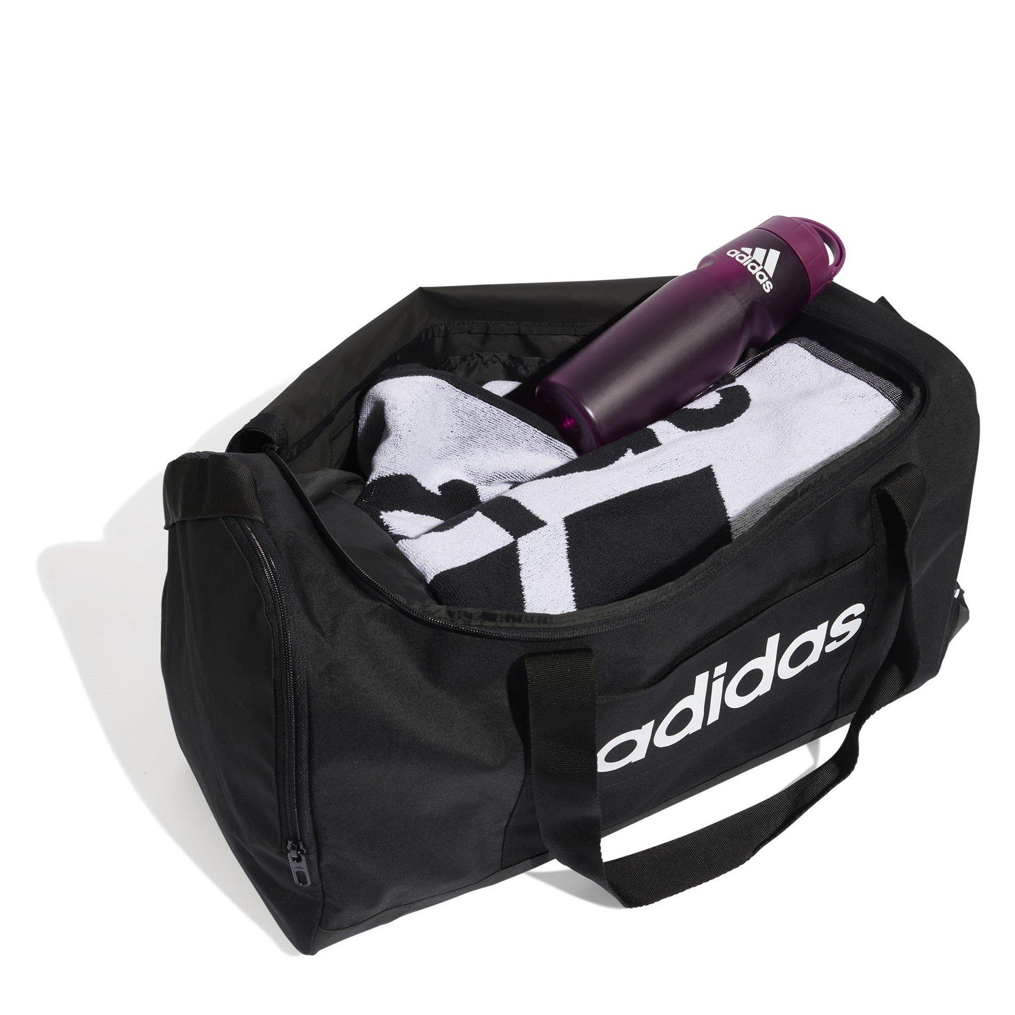 Black/White - adidas - Linear Medium Duffle Bag - 4