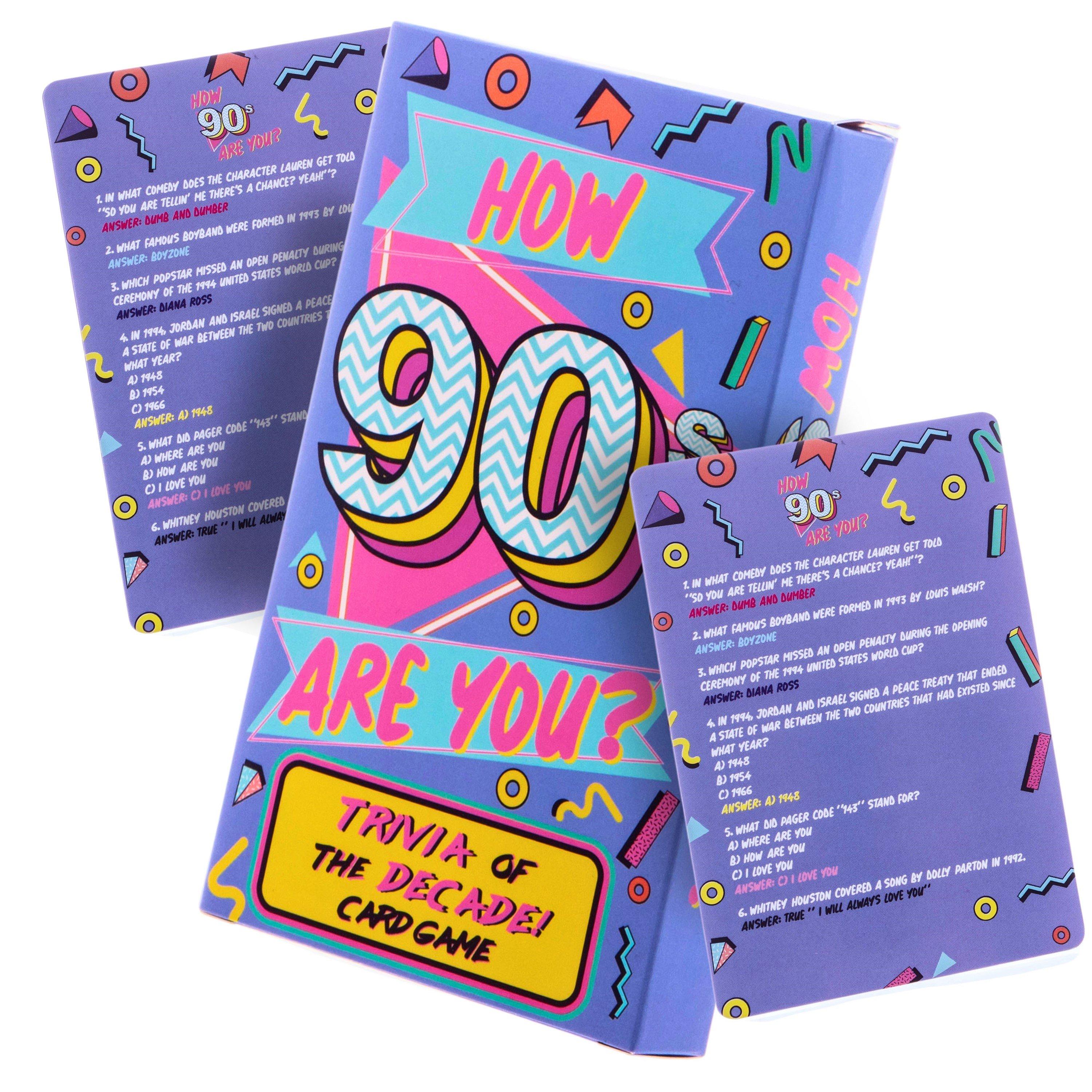Multi - Boxer Gifts - How 90s Are You? 90s Trivia Card Game - Nostalgia - 1