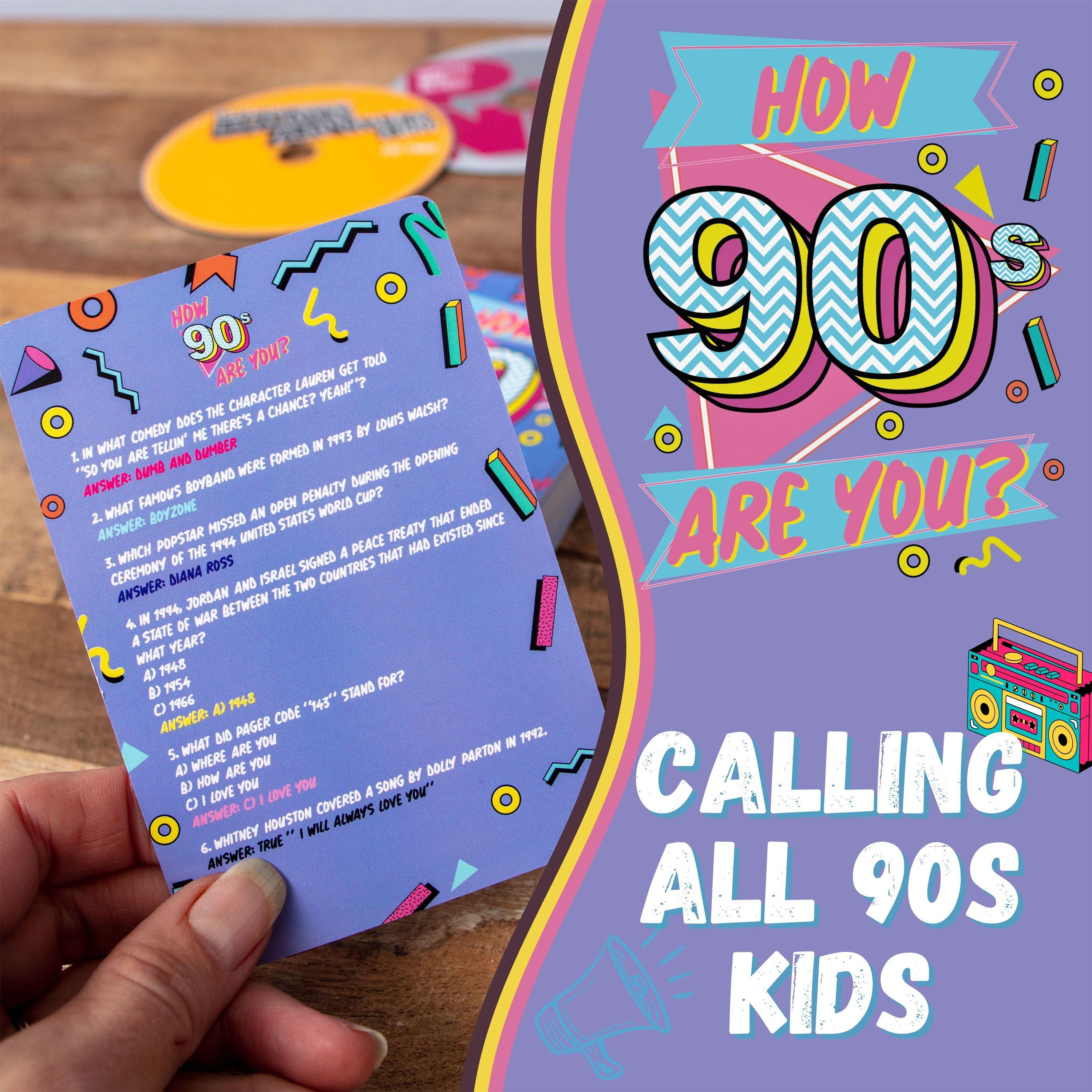 Multi - Boxer Gifts - How 90s Are You? 90s Trivia Card Game - Nostalgia - 2
