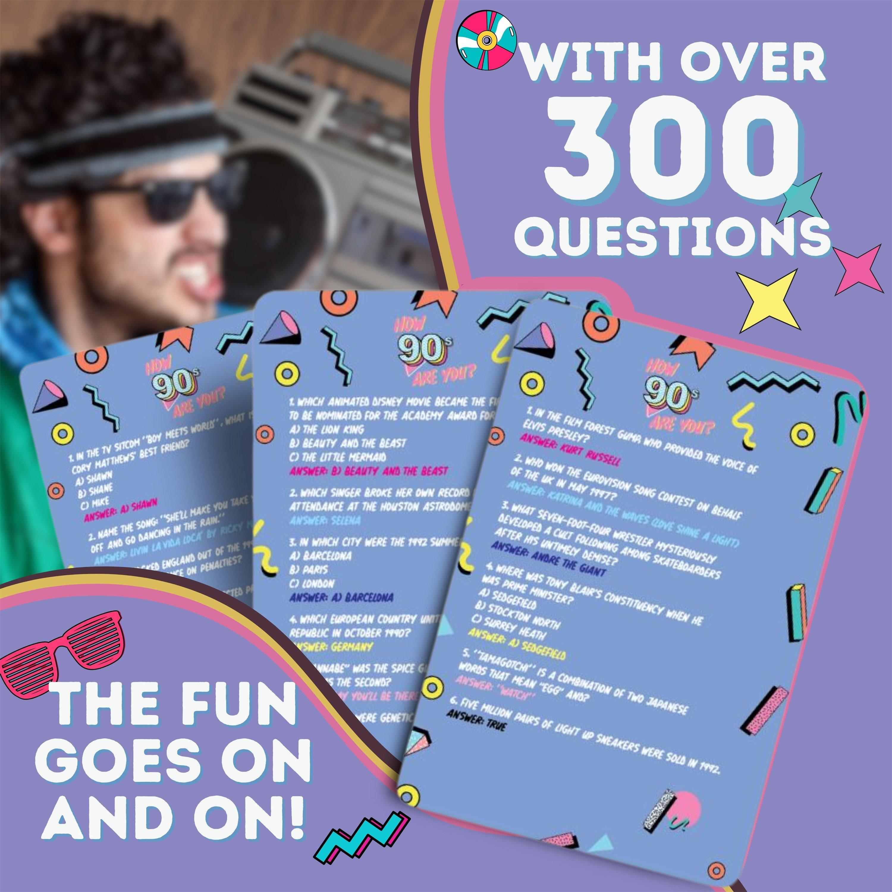 Multi - Boxer Gifts - How 90s Are You? 90s Trivia Card Game - Nostalgia - 4