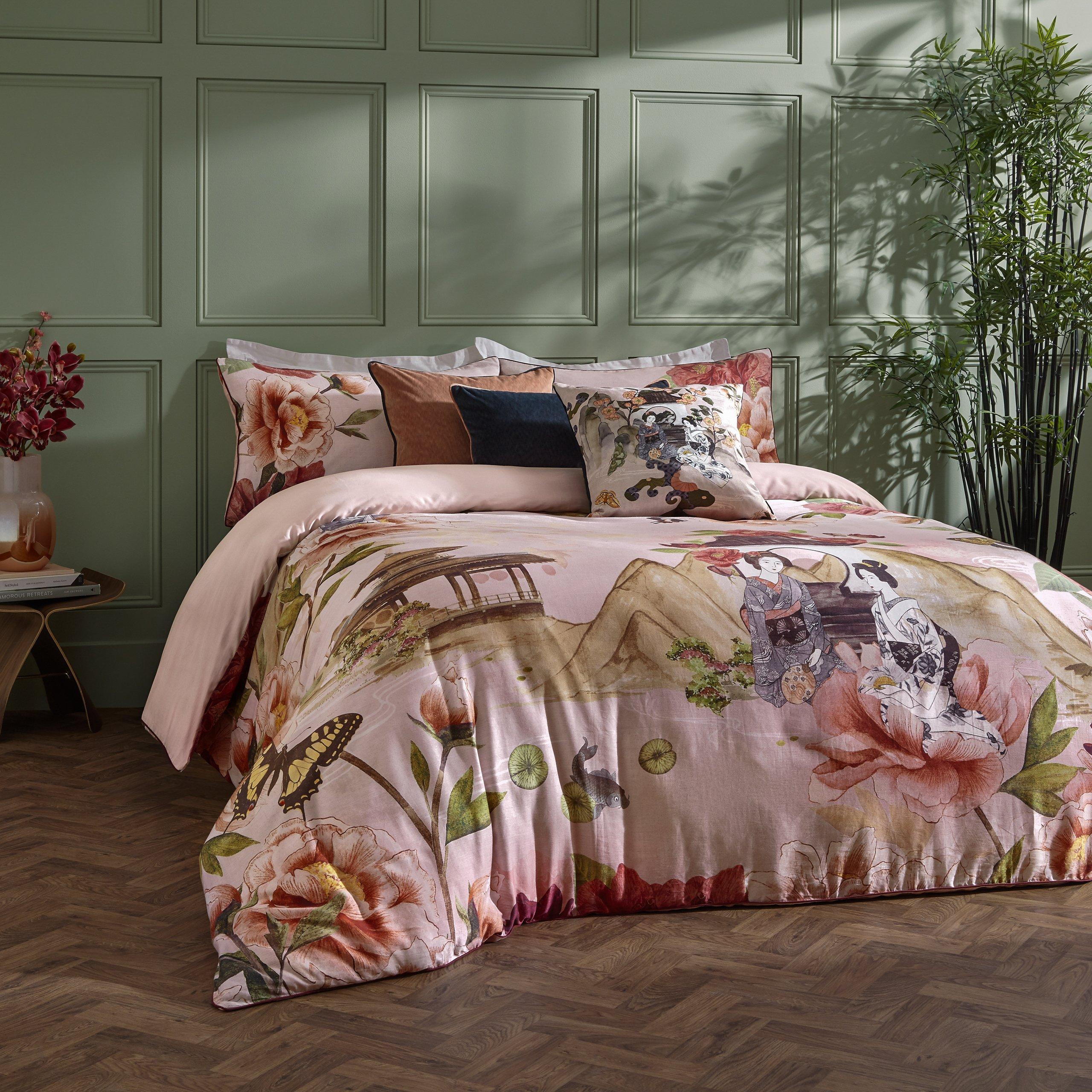 Blush - Botanical Riches - Geisha 100% Cotton Duvet Set - 1
