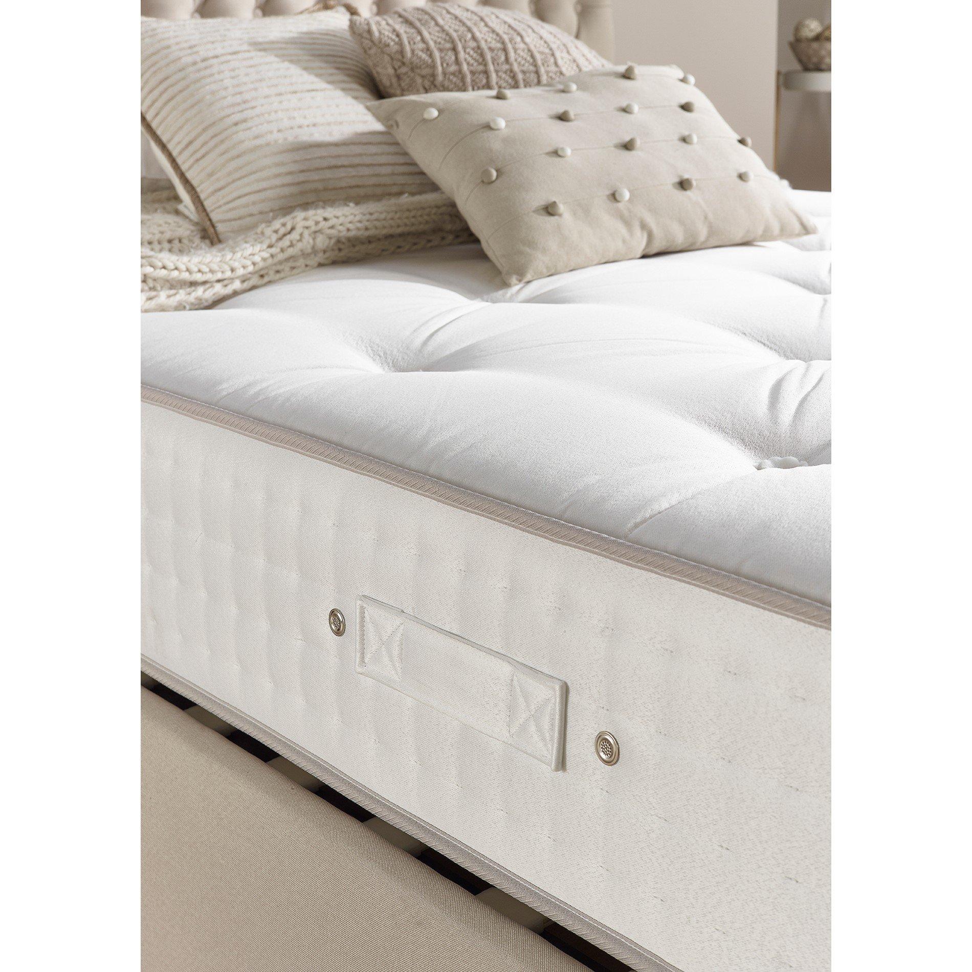White - Aspire - 5000 Pocket Wool Cashmere & Silk Mattress - - 4