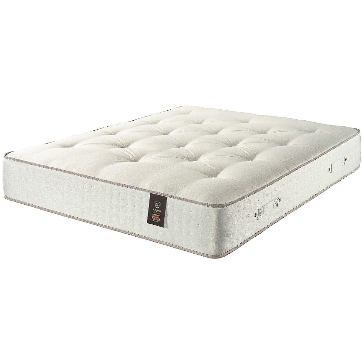 White - Aspire - 5000 Pocket Wool Cashmere & Silk Mattress - - 5