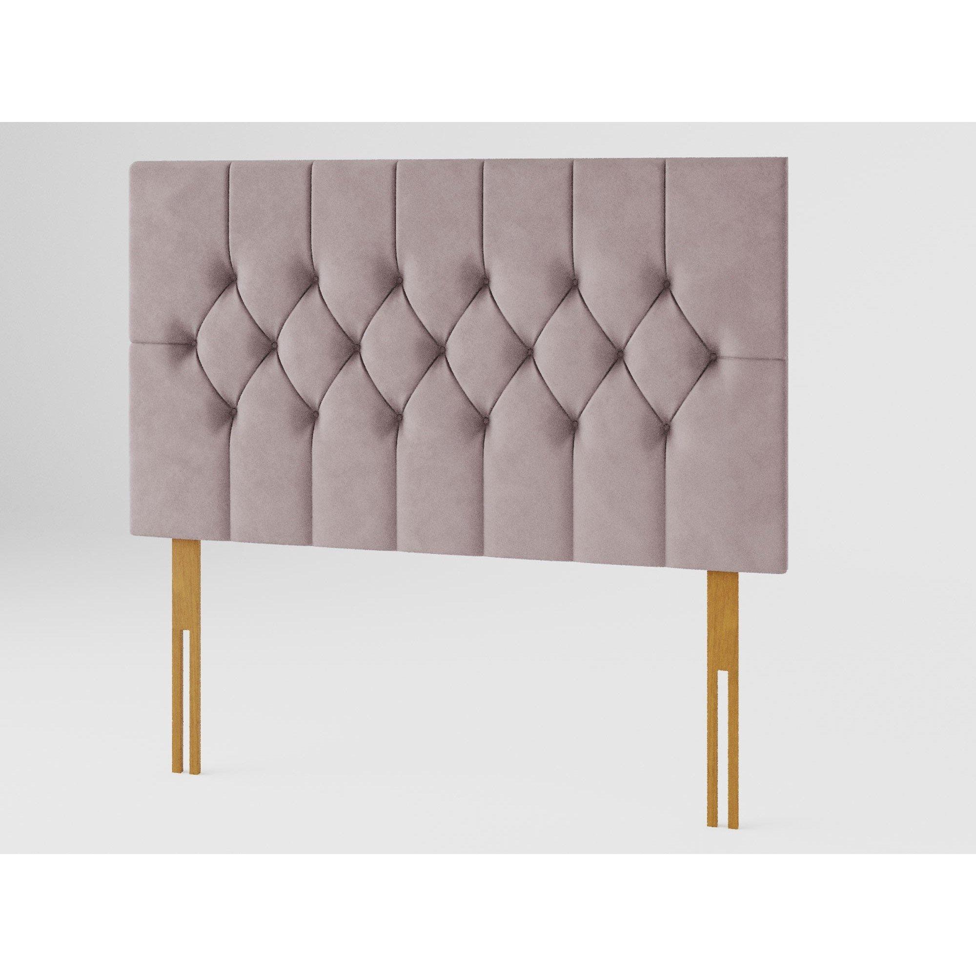 Blush - Aspire - Olivier 80 cm Headboard, Plush Velvet Fabric, Navy - 2