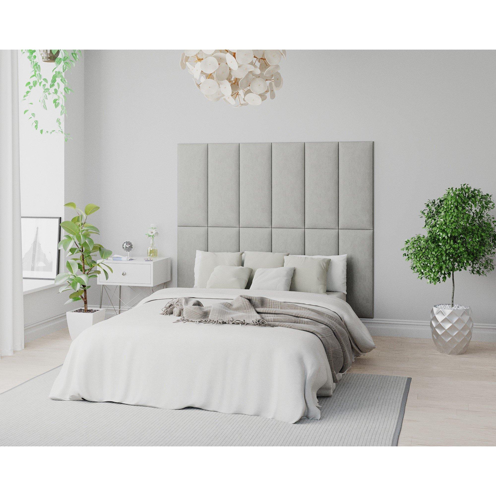 Light Silver - Aspire - EasyMount Wall Mounted Upholstered Panels, - 1