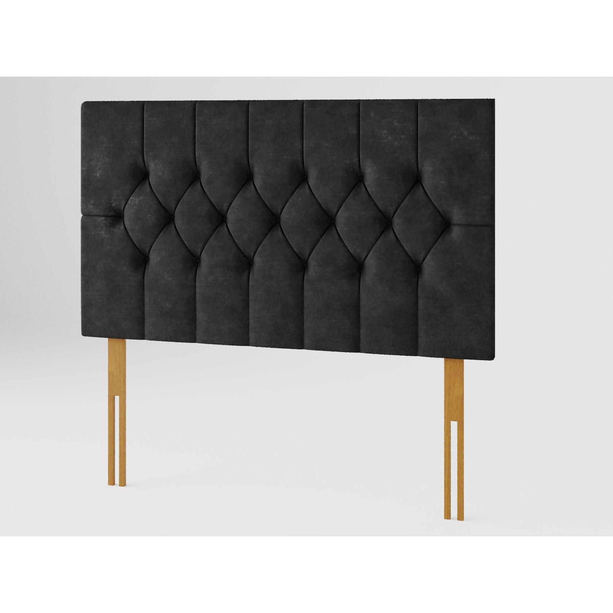 Charcoal - Aspire - Olivier 80 cm Headboard, Kimiyo Linen Fabric, Gran - 2