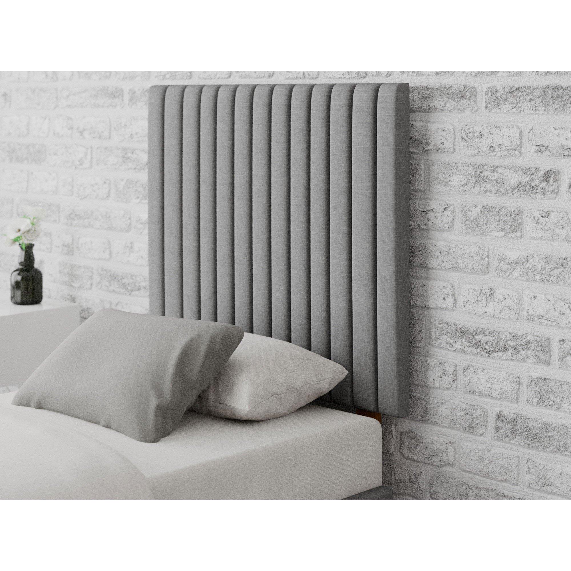 Grey - Aspire - Grant 80 cm Headboard, Eire Linen Fabric, Natural, - 1
