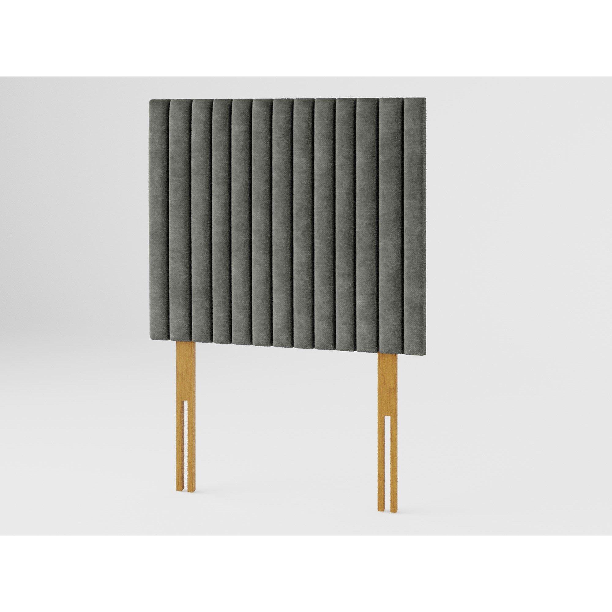 Granite - Aspire - Grant 80 cm Headboard, Kimiyo Linen Fabric, Charco - 2