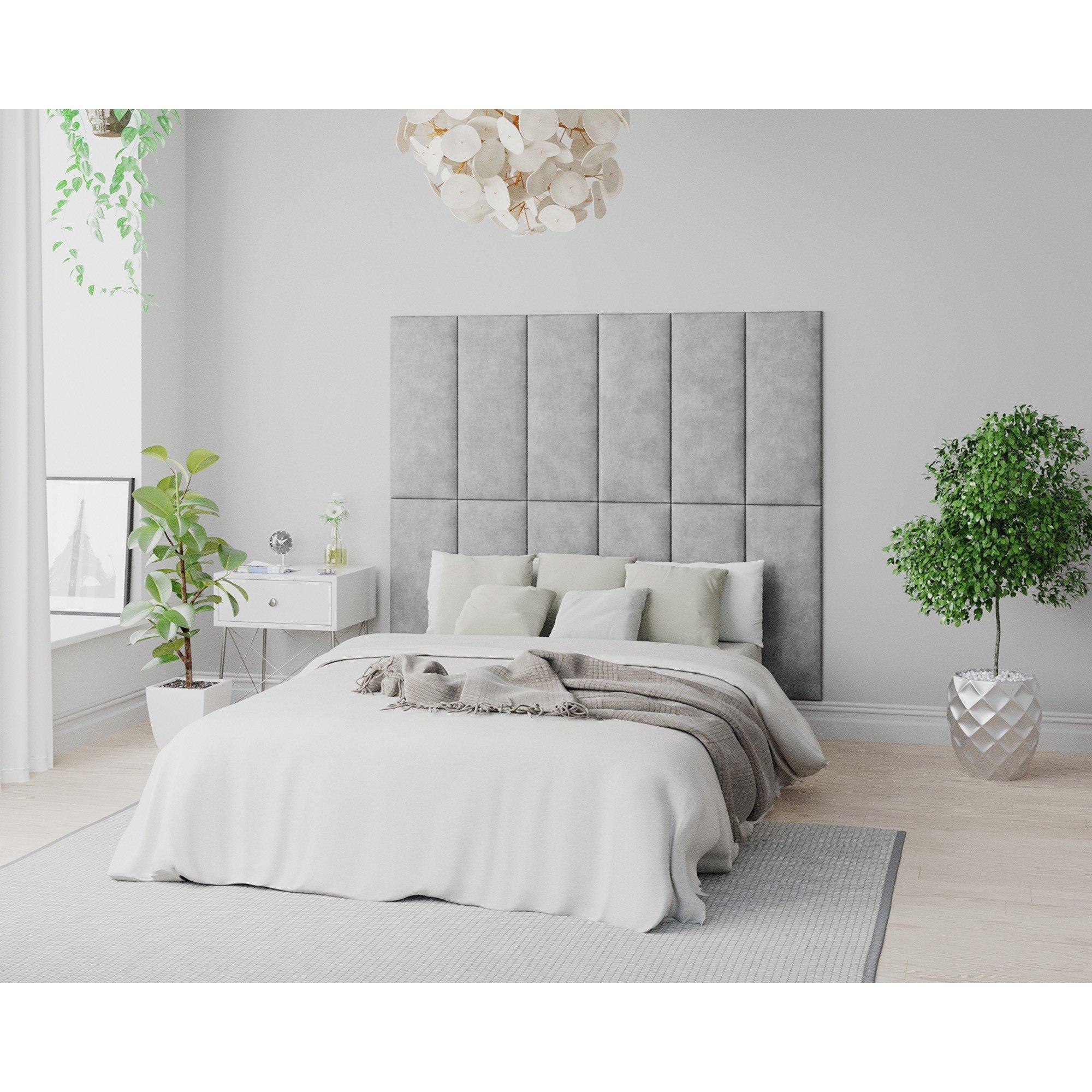 Silver - Aspire - EasyMount Wall Mounted Upholstered Panels, - 1
