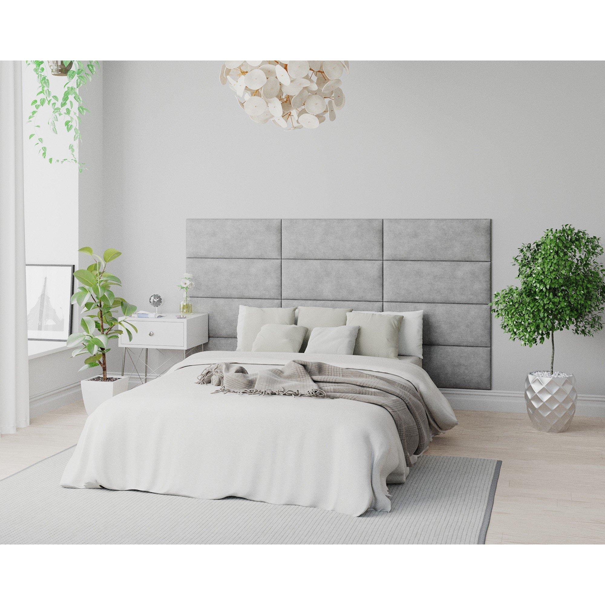 Silver - Aspire - Aspire EasyMount Wall Mounted Upholstered Panels, - 4