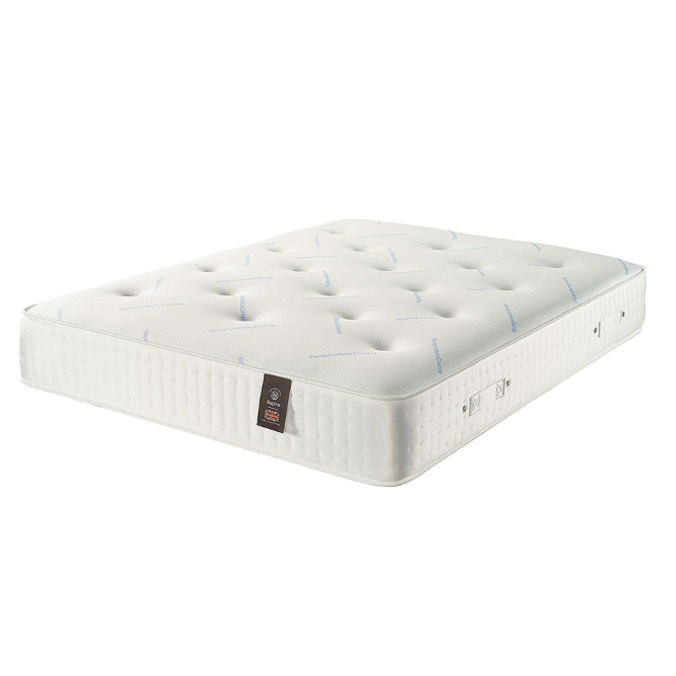 White - Aspire - Aspire 3000 Pocket Climate Cool Wool Mattress - 4