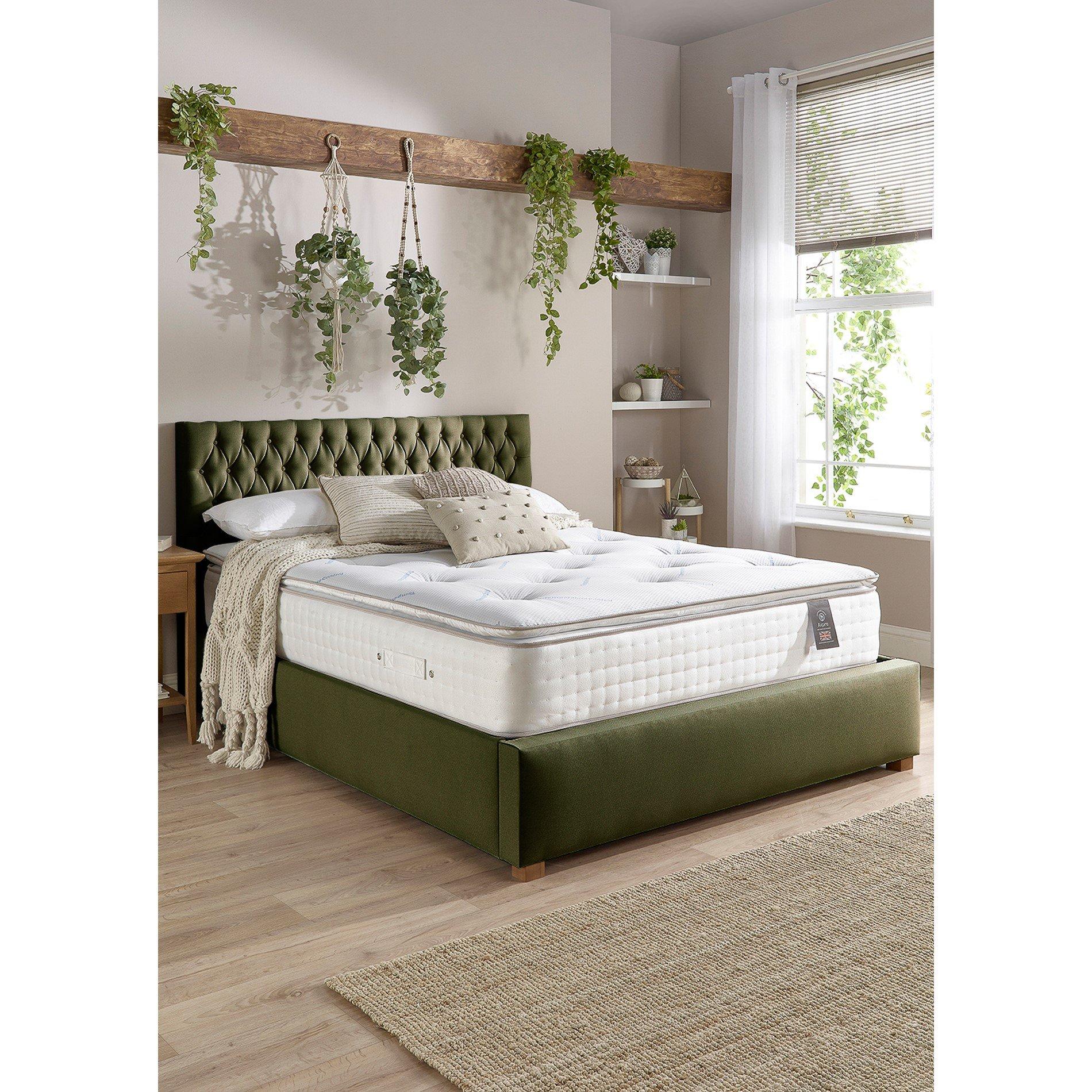 White - Aspire - 5000 Pocket Climate Cool Wool Pillowtop Mat - 1