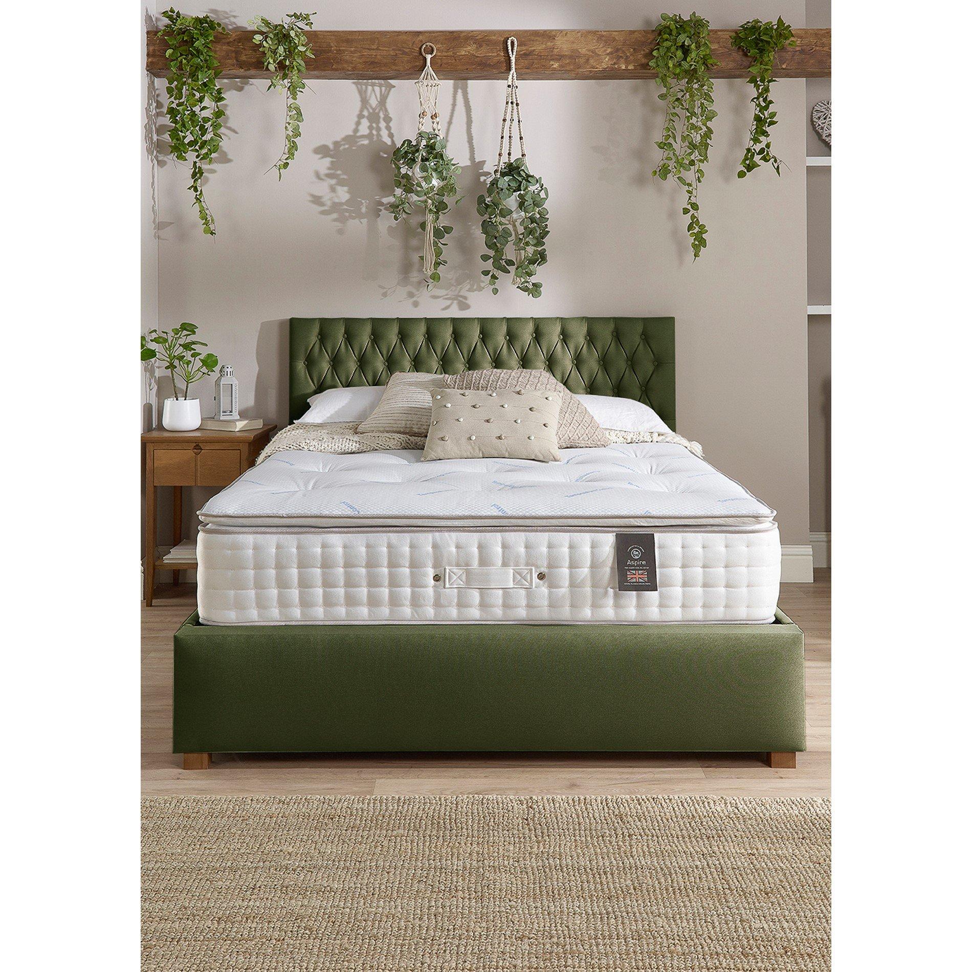 White - Aspire - Aspire 5000 Pocket Climate Cool Wool Pillowtop Mat - 2