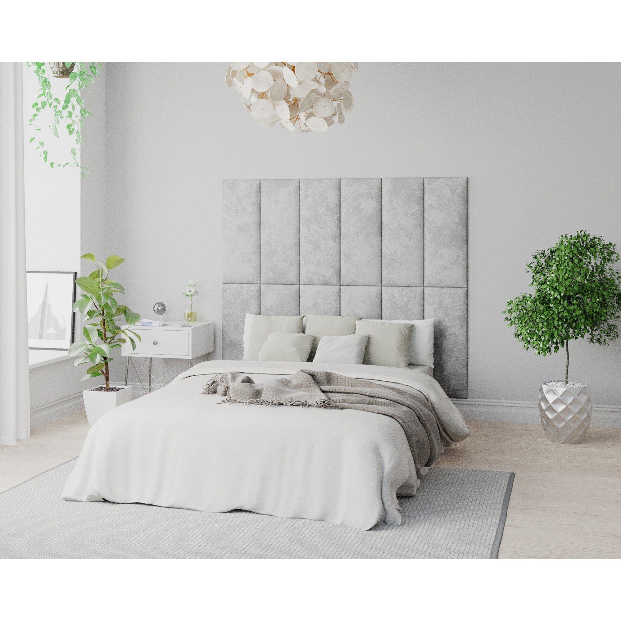 Silver - Aspire - EasyMount Wall Mounted Upholstered Panels, - 1