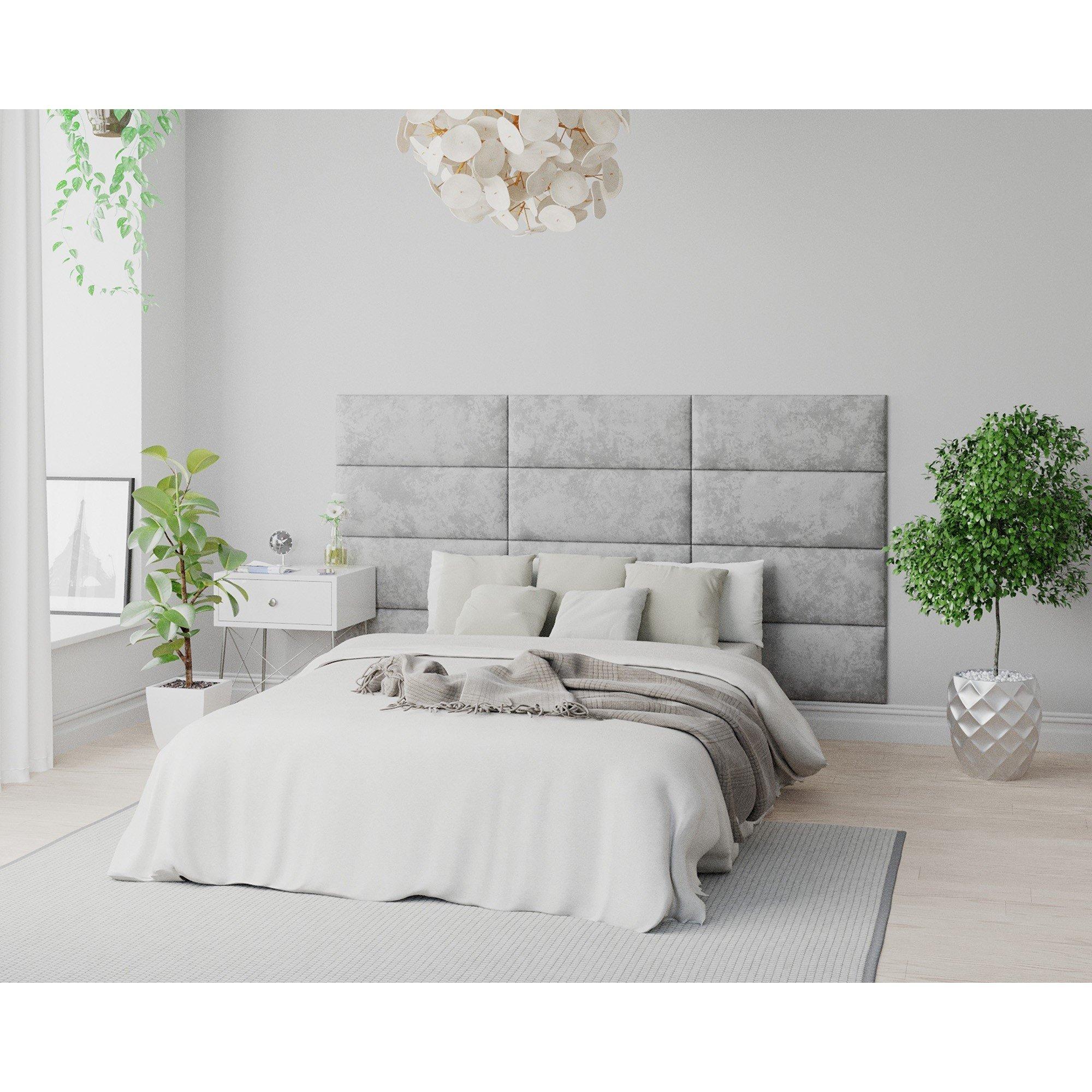 Silver - Aspire - Aspire EasyMount Wall Mounted Upholstered Panels, - 4