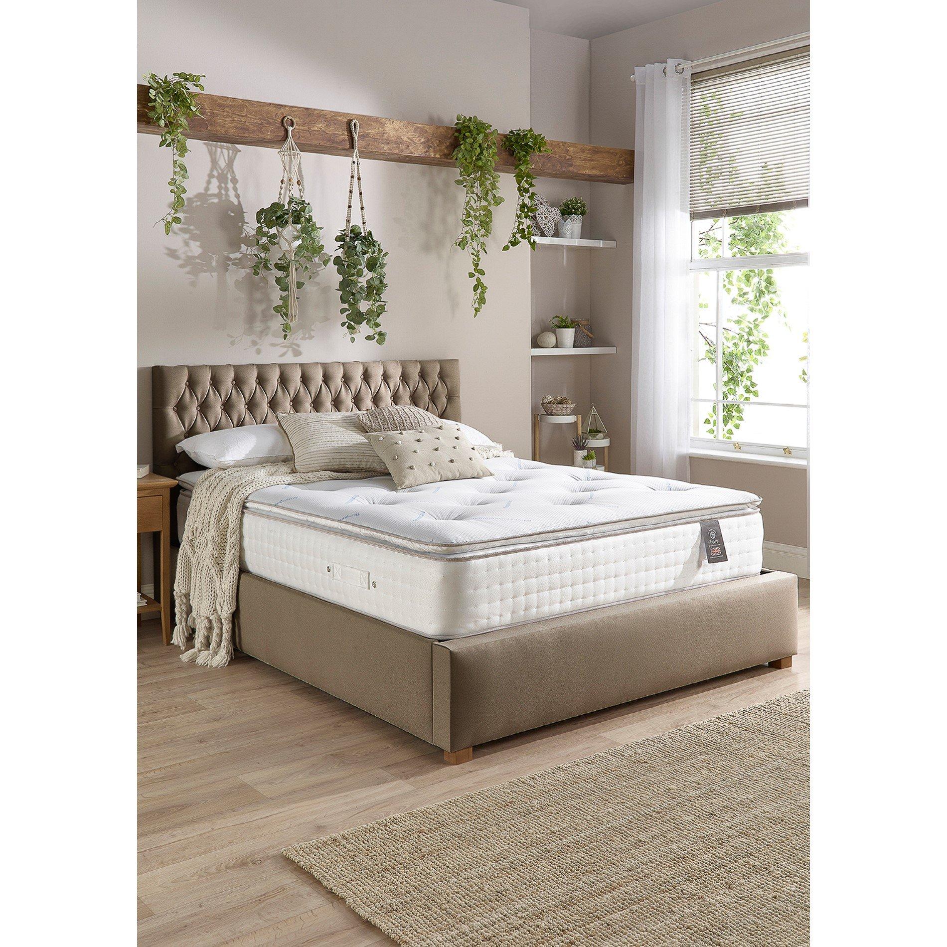 White - Aspire - 7000 Pocket Climate Cool Wool Pillowtop Mat - 1