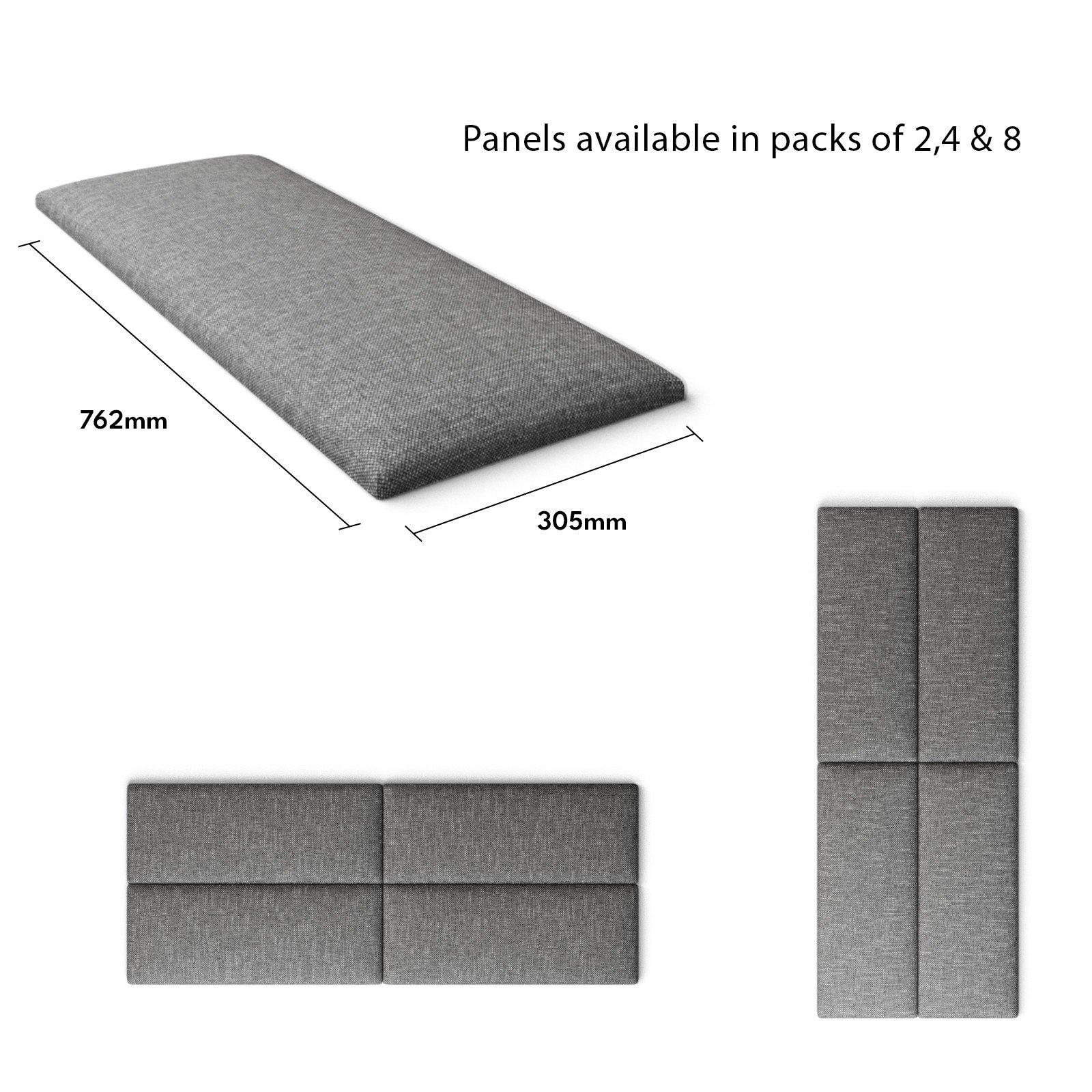 Grey - Aspire - Aspire EasyMount Wall Mounted Upholstered Panels, - 5