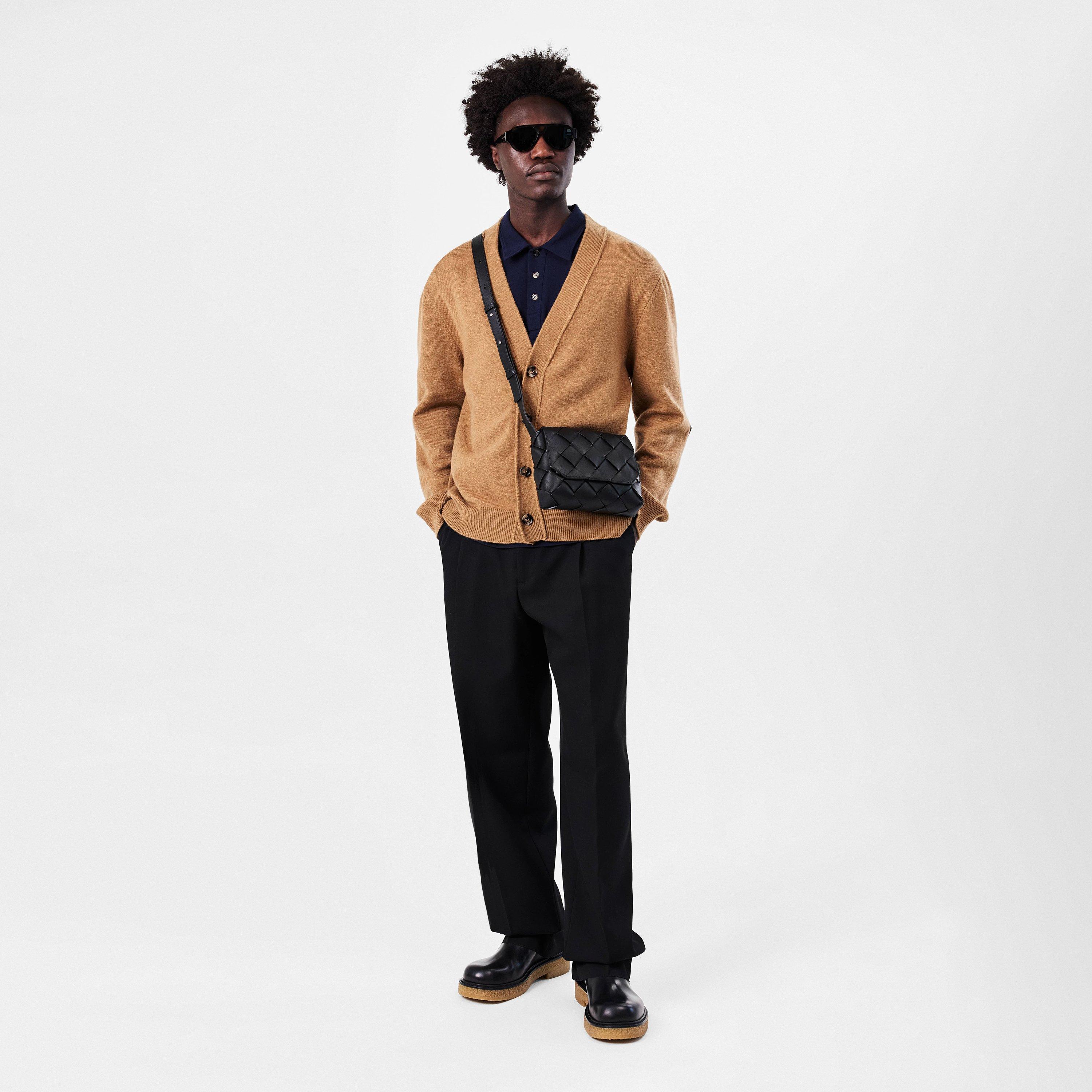 Black - Bottega Veneta - Diago Leather Pouch - 6