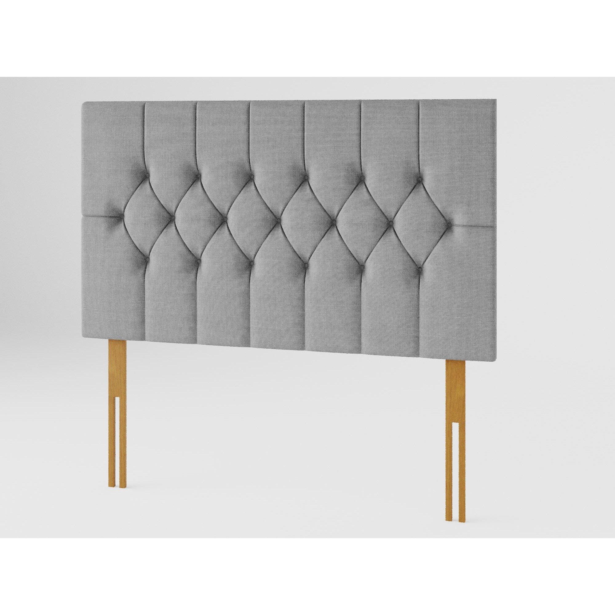 Grey - Aspire - Olivier 80 cm Headboard, Eire Linen Fabric, Natura - 2