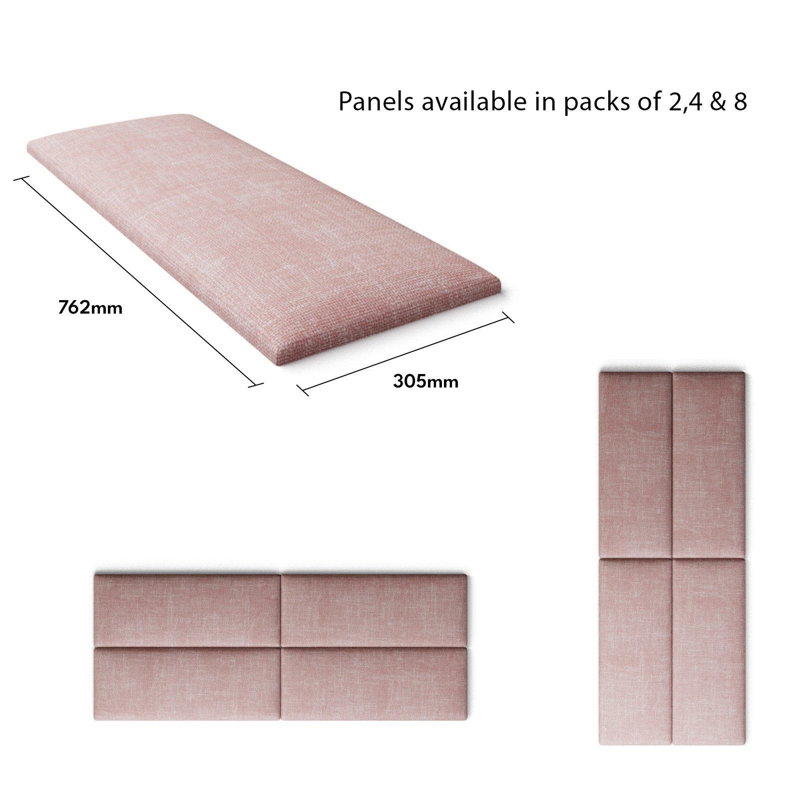 Tea Rose - Aspire - Aspire EasyMount Wall Mounted Upholstered Panels, - 5