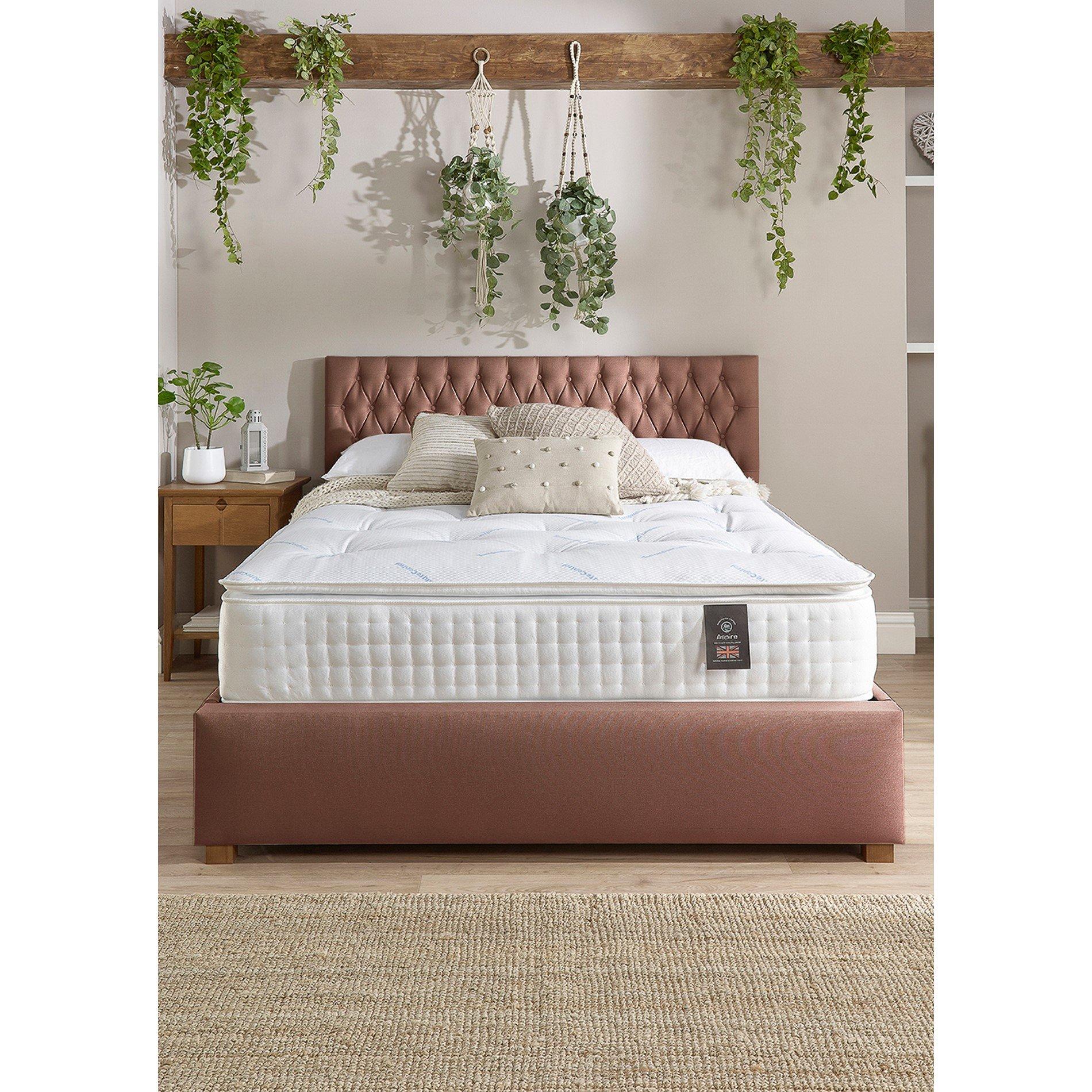 White - Aspire - Aspire 3000 Pocket Climate Cool Wool Pillowtop Mat - 2