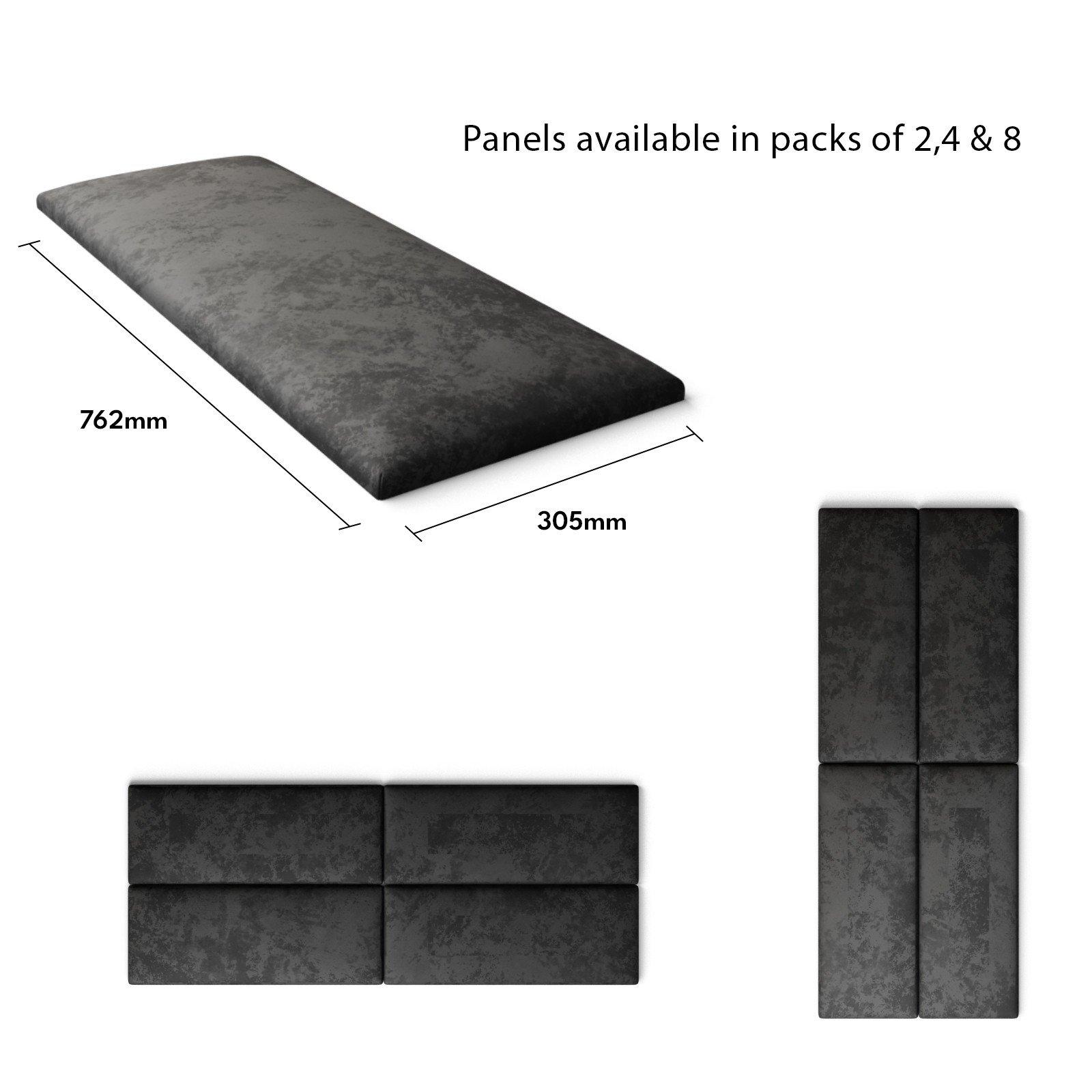 Black - Aspire - Aspire EasyMount Wall Mounted Upholstered Panels, - 5