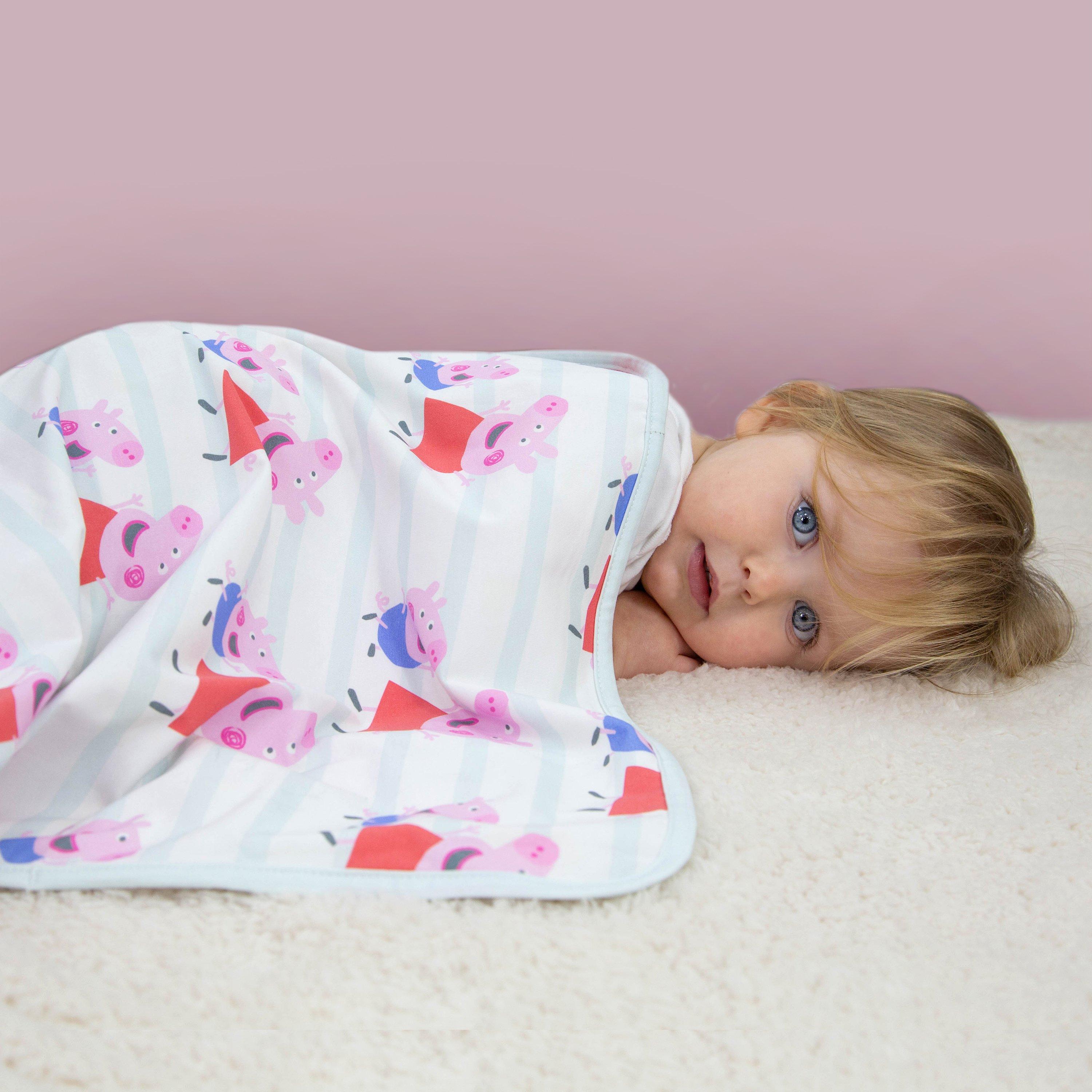 Peppa Pig  Newborn My First Jersey Blanket - colour