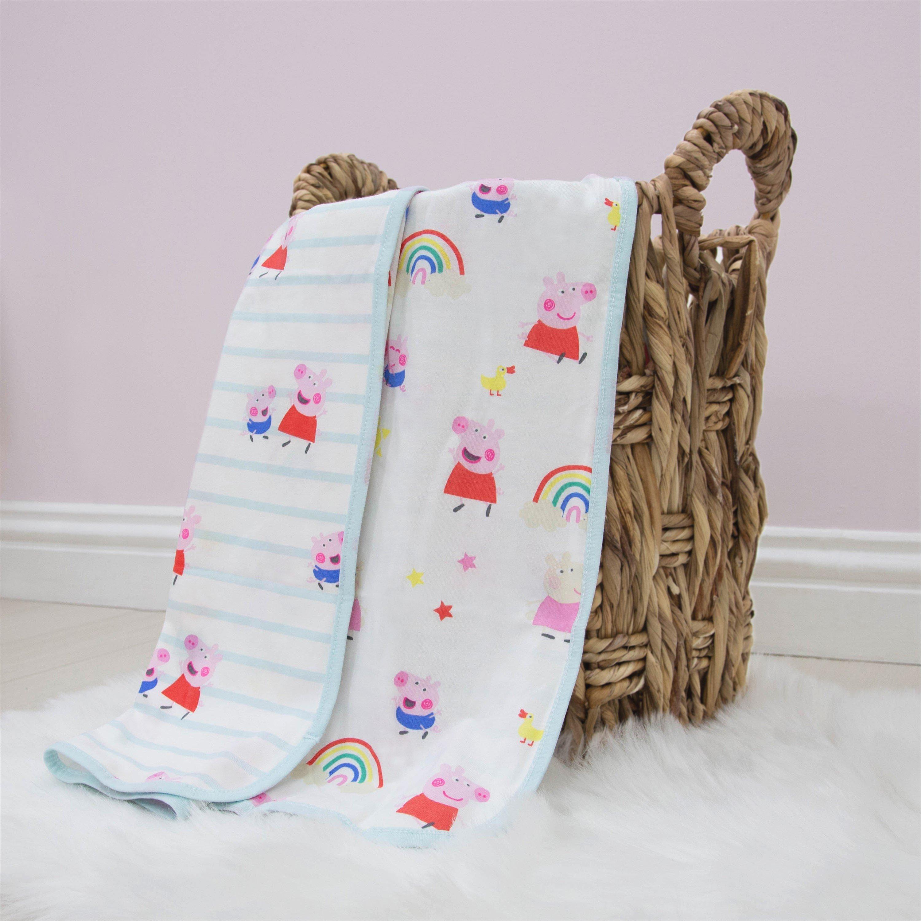 Multicolour - Peppa Pig - My First Jersey Blanket - 2