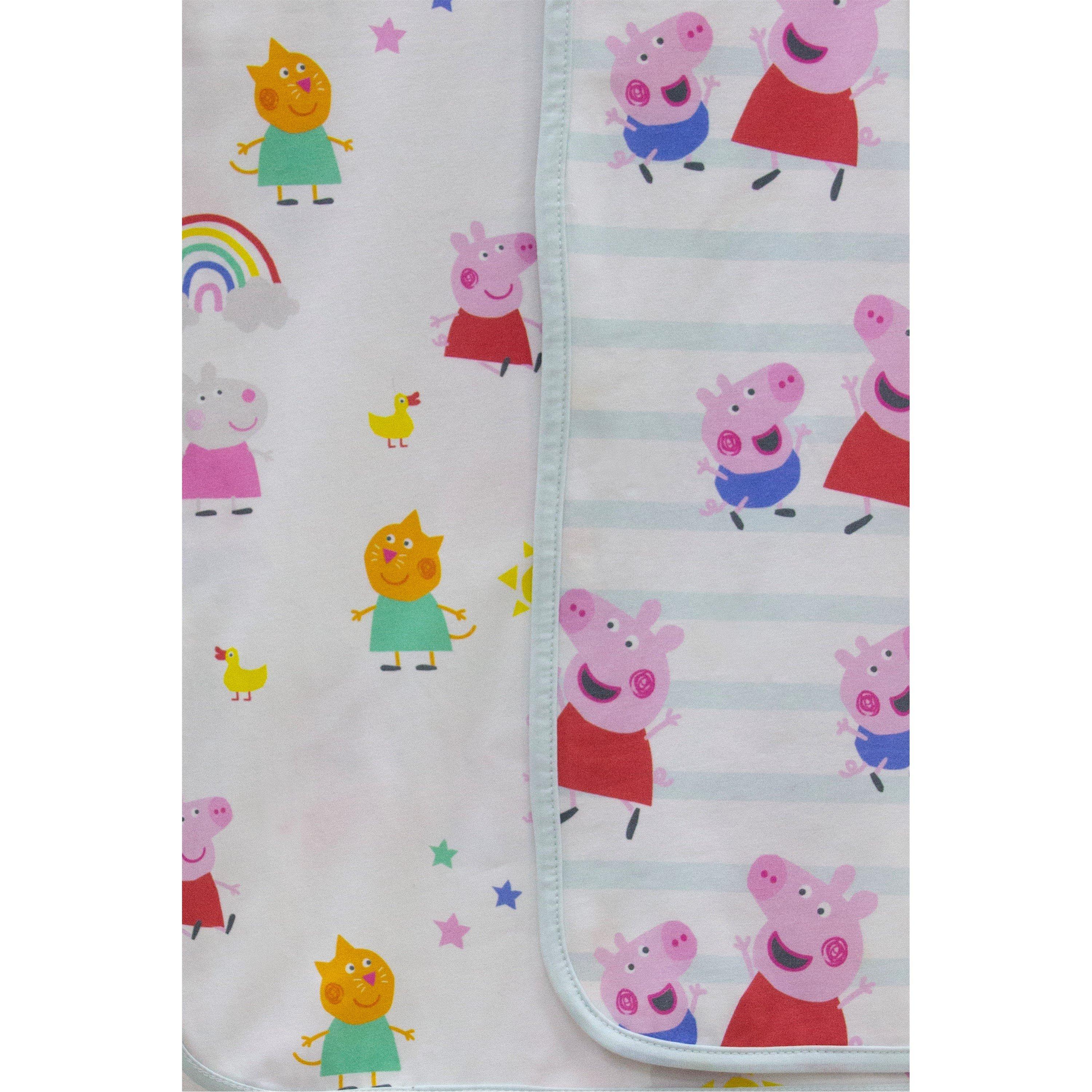Multicolour - Peppa Pig - My First Jersey Blanket - 3