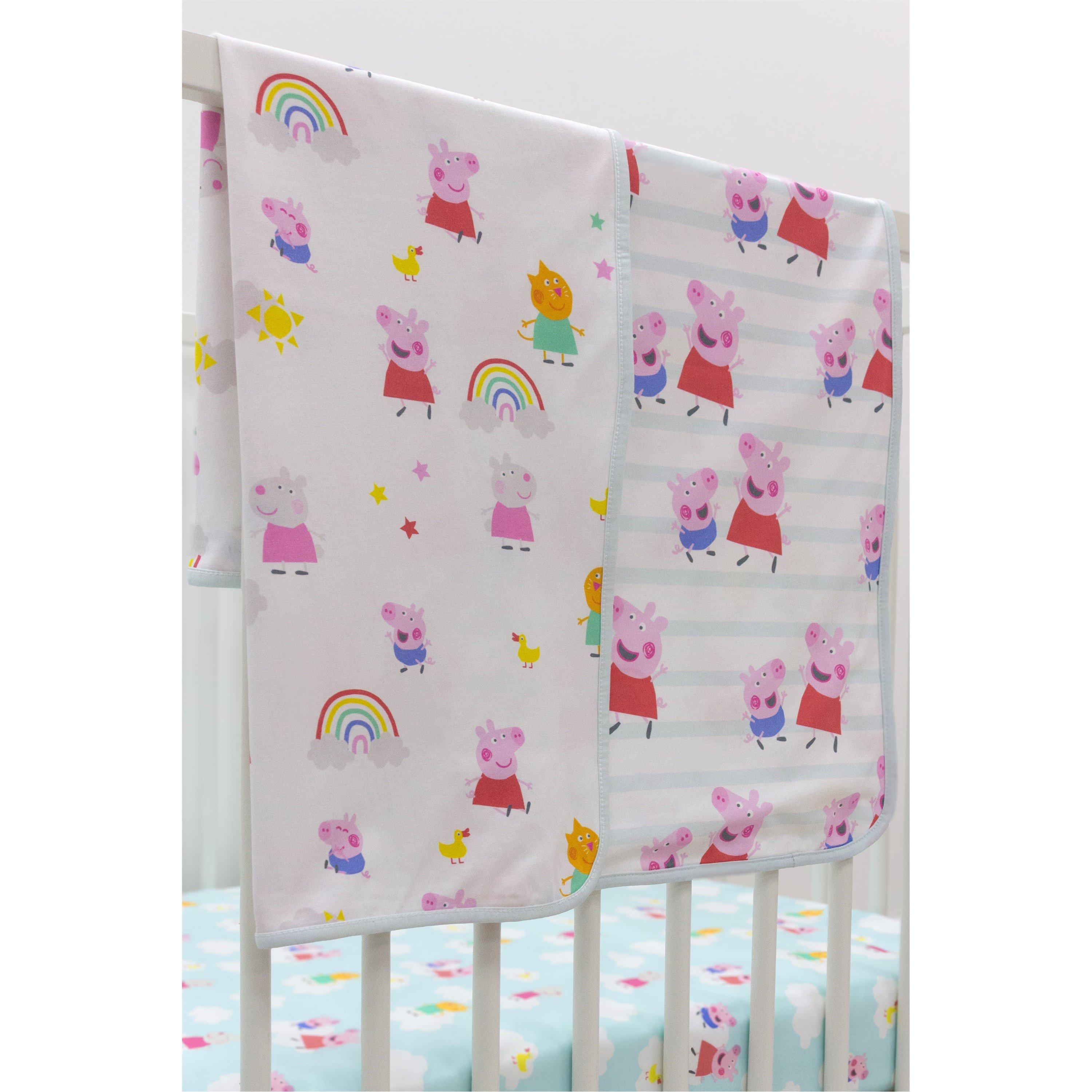 Multicolour - Peppa Pig - My First Jersey Blanket - 4