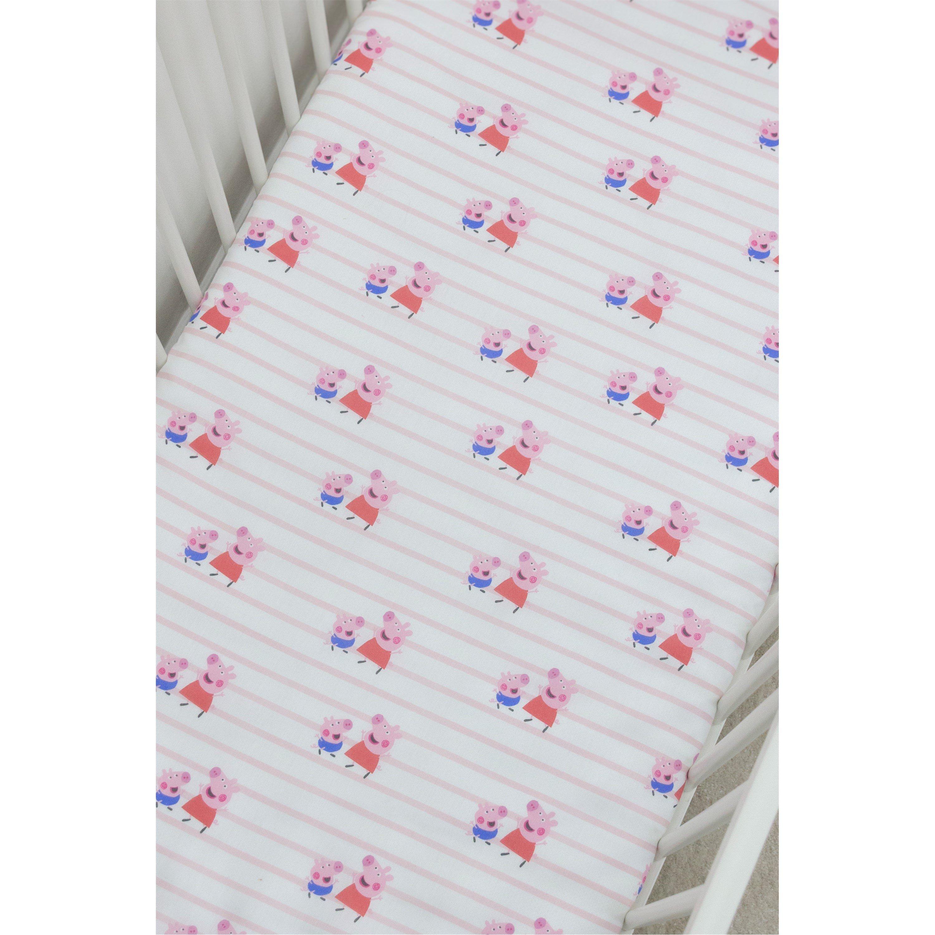 Multicolour - Peppa Pig - Peppa Pig My First Fitted Sheet 2 Pack - 1
