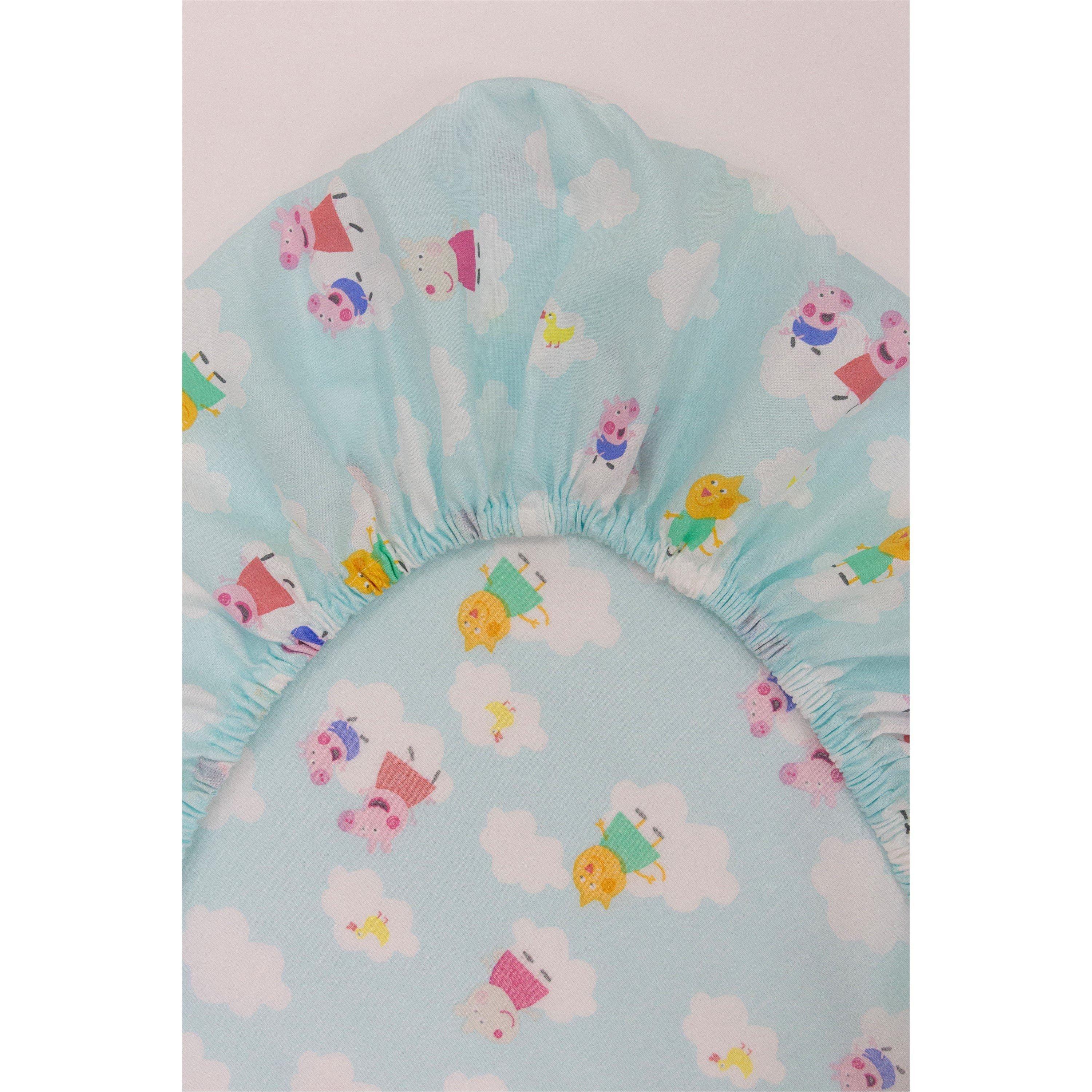 Multicolour - Peppa Pig - My First Fitted Sheet 2 Pack - 4