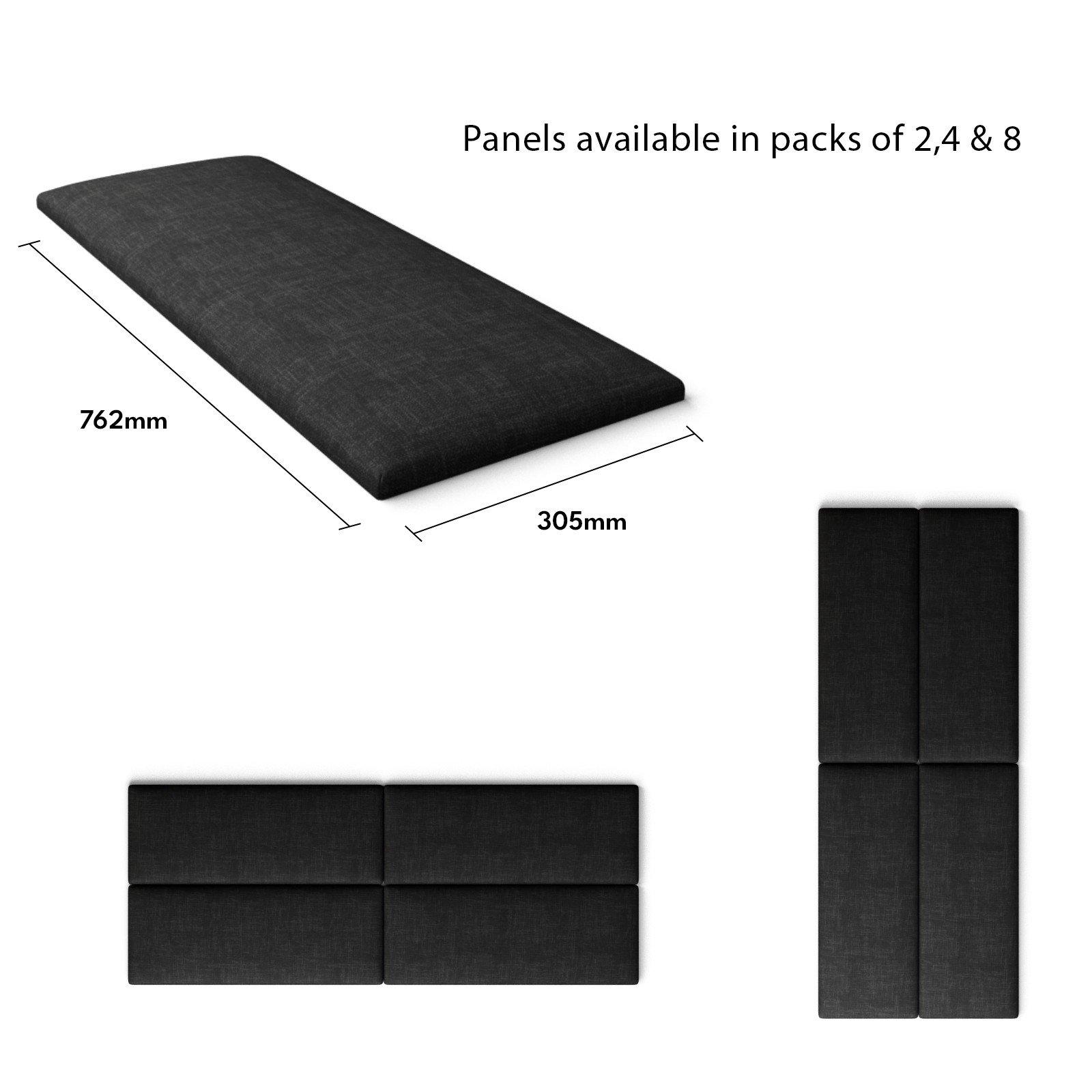 Ebony - Aspire - Aspire EasyMount Wall Mounted Upholstered Panels, - 5