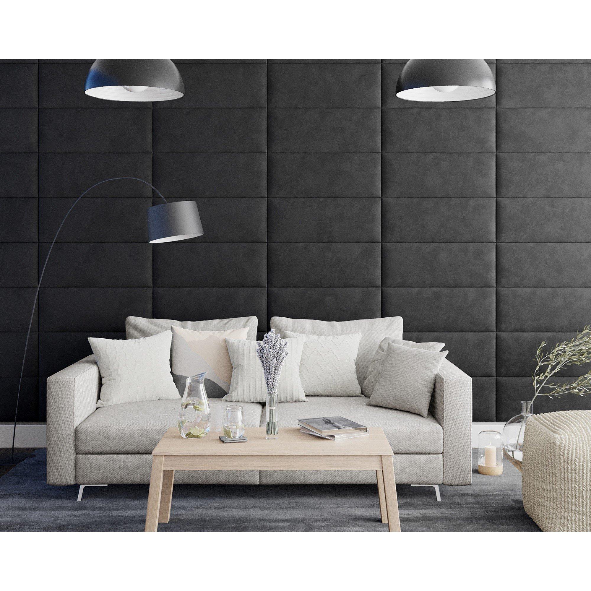 Ebony - Aspire - Aspire EasyMount Wall Mounted Upholstered Panels, - 3