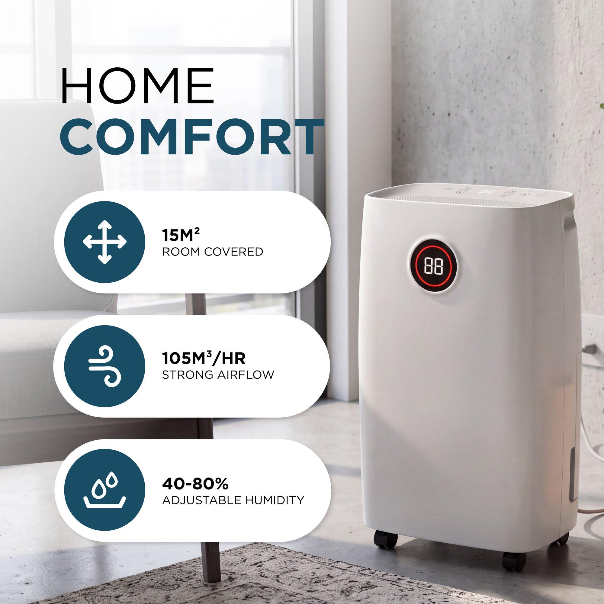 White - DMD Collective - 16L Compressor Dehumidifier - 4
