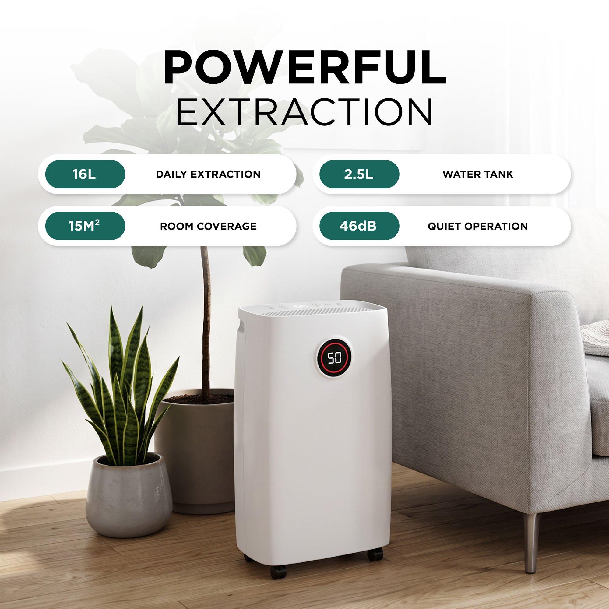 White - DMD Collective - 16L Compressor Dehumidifier - 6