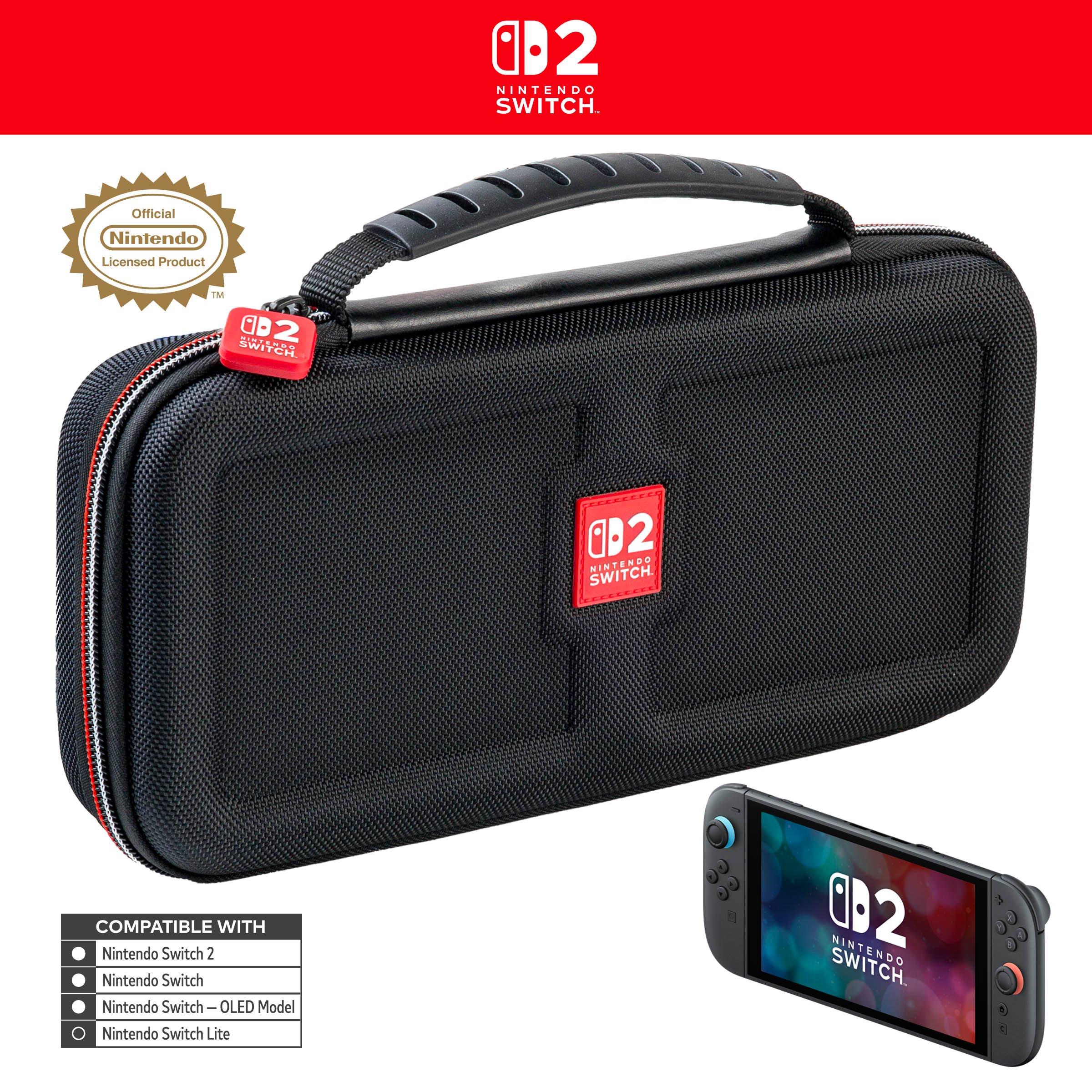 Black - Nacon - Deluxe Travel Carrying Case for Nintendo Switch 2 - 2