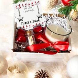 Aye Do Merry & Bright Xmas Gift Hamper-Earrings & Candle