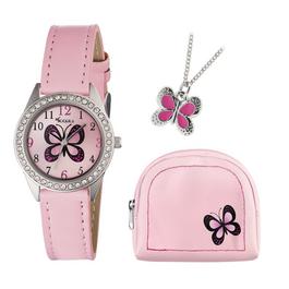 Tikkers Kids' Tikker Butterfly Analogue Quartz Watch