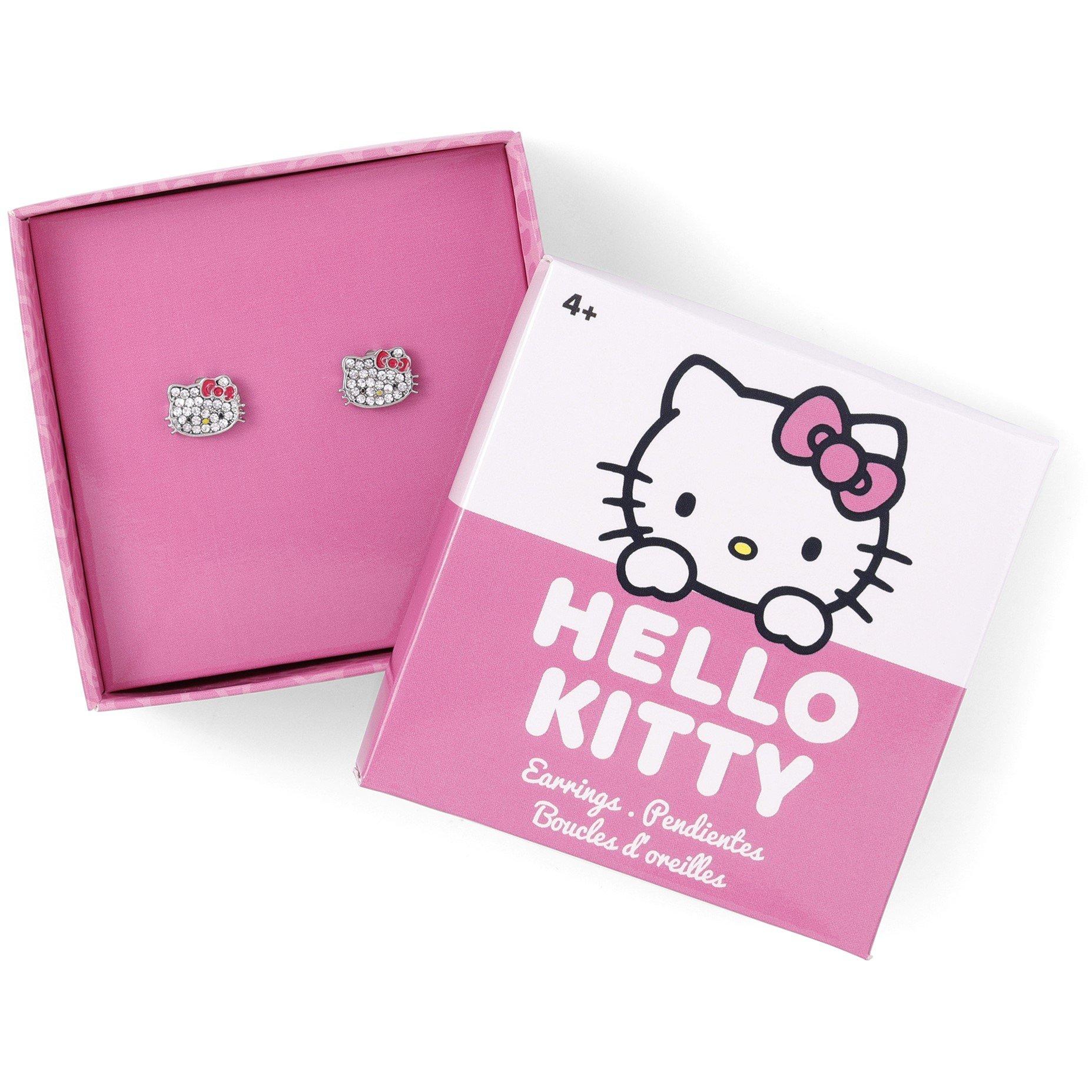 Silver - Hello Kitty - Stud Earrings - 3