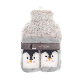 Country Club Hot Water Bottle with Novelty Cover & Socks Set