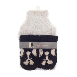 Country Club Hot Water Bottle with Novelty Cover & Socks Set