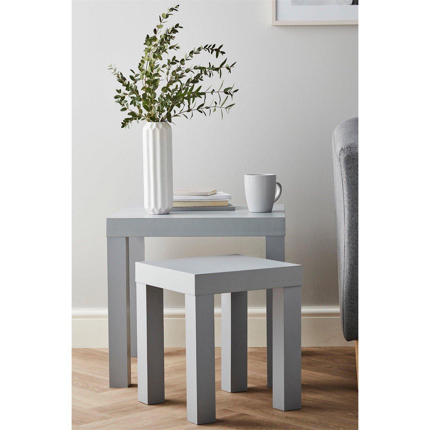 Grey - Homelife - Locke Side Table 47cm - 1