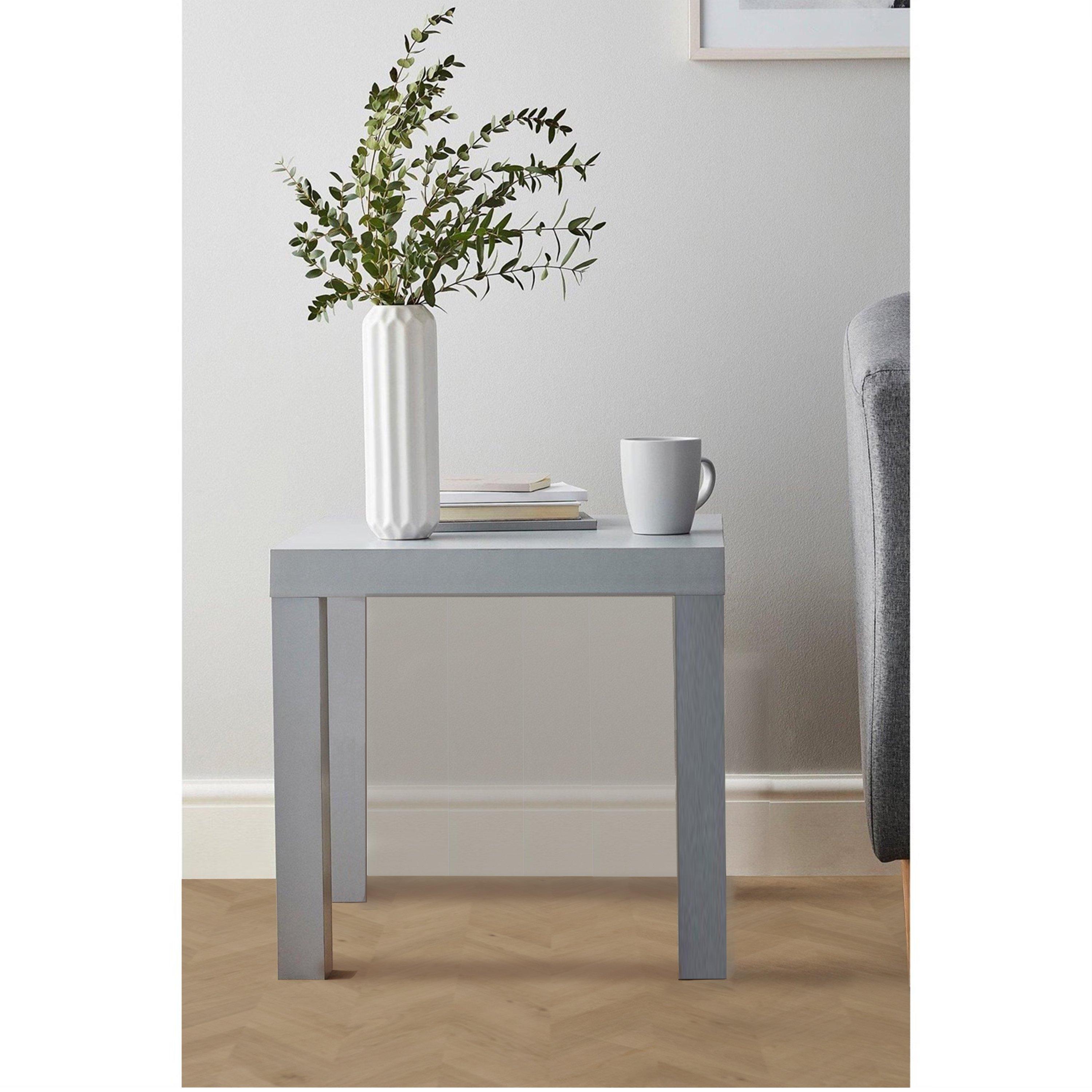 Grey - Homelife - Locke Side Table 47cm - 5