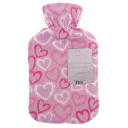 Country Club Hot Water Bottle with Printed Fleece Cover