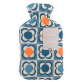 Country Club Hot Water Bottle with Printed Fleece Cover
