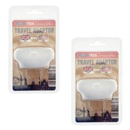 Country Club Travel Adaptors 2 Pack UK to US