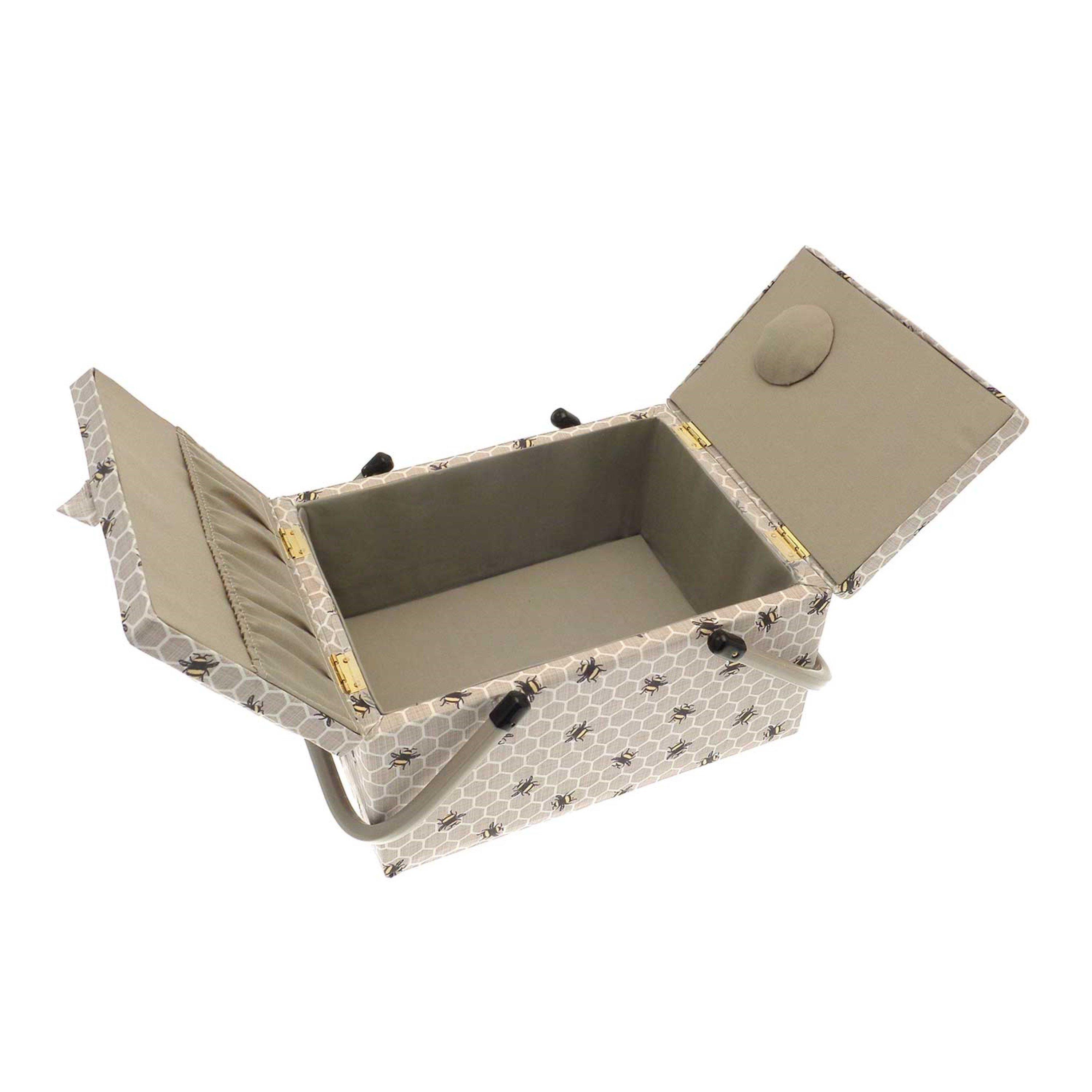 Bee - Country Club - Sewing Box BusyBee Honeycomb Design TwinLid Large - 3