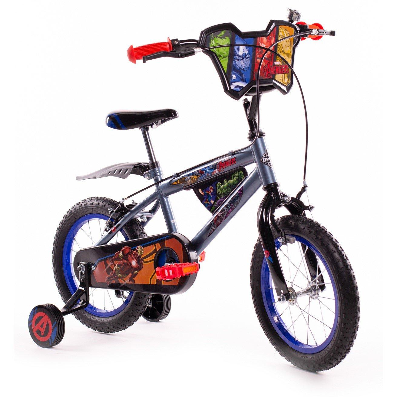 Grey - Huffy - Marvel Avengers Kids 14 Inch Bike For Boys a - 1