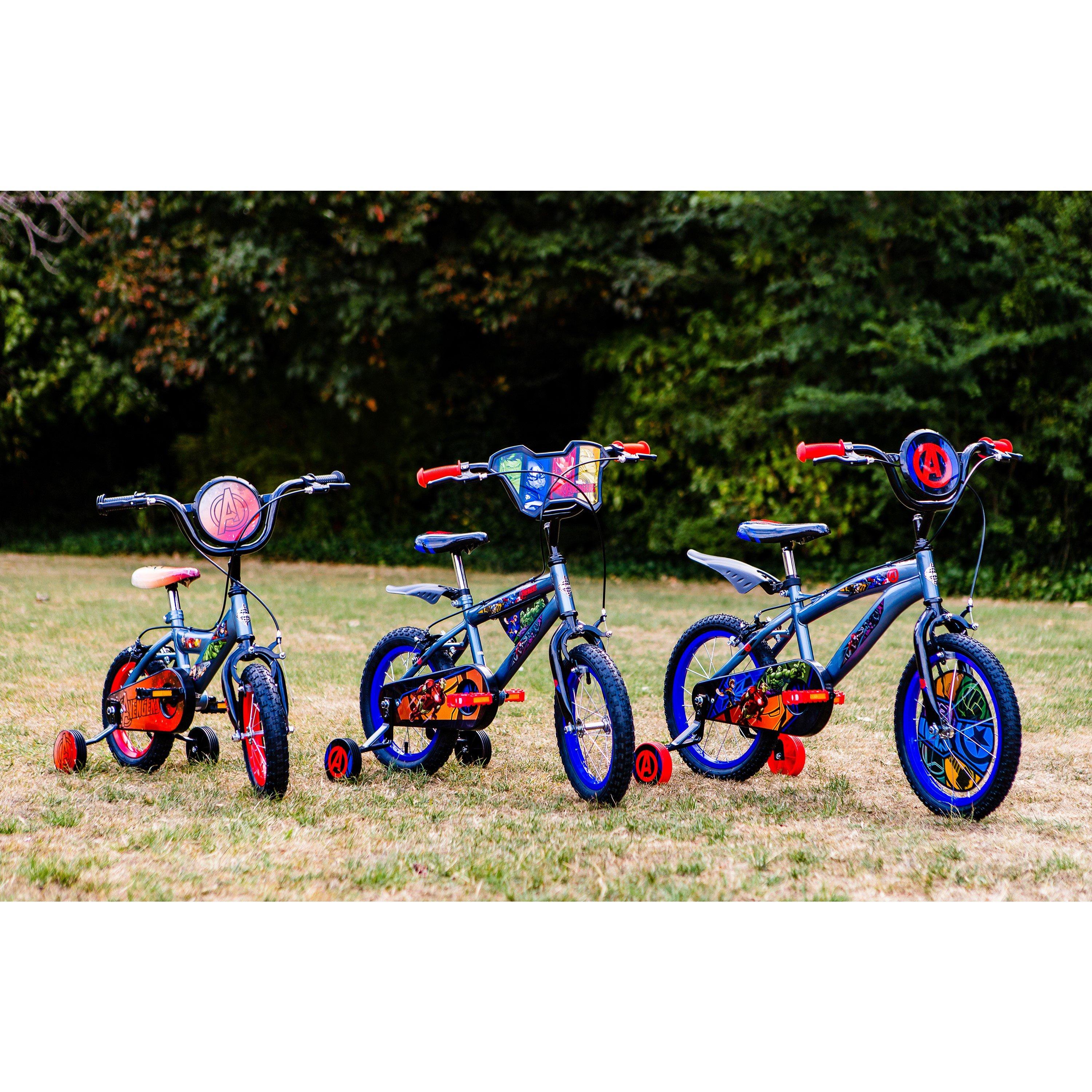 Grey - Huffy - Huffy Marvel Avengers Kids 14 Inch Bike For Boys a - 3